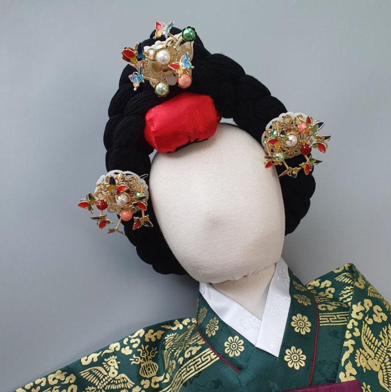 Gold Decoration Queen Style Hairband - Native Korean