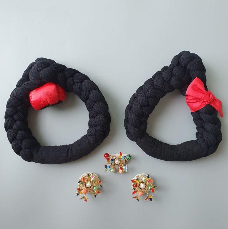 Gold Decoration Queen Style Hairband - Native Korean