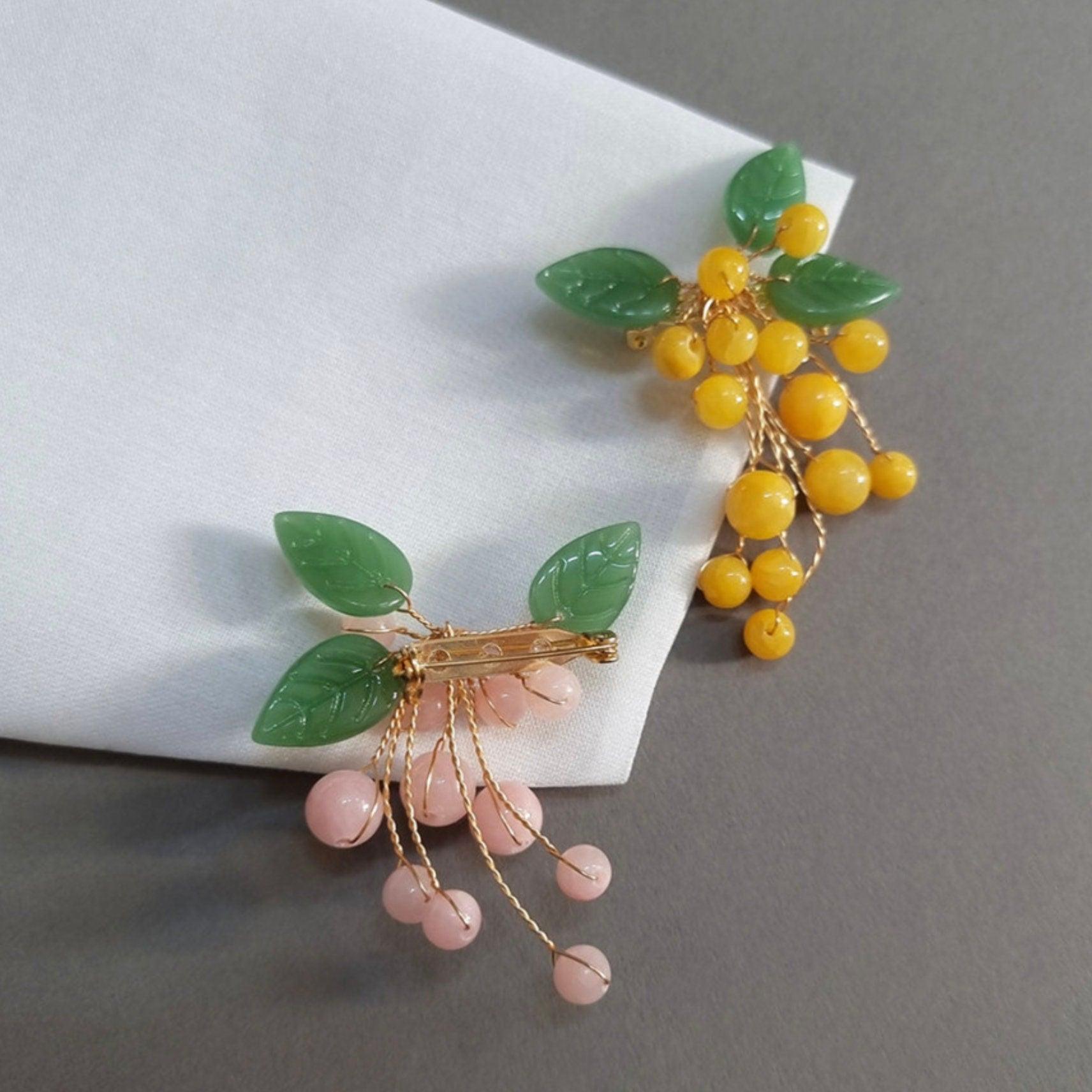 Grape Brooch - Native Korean