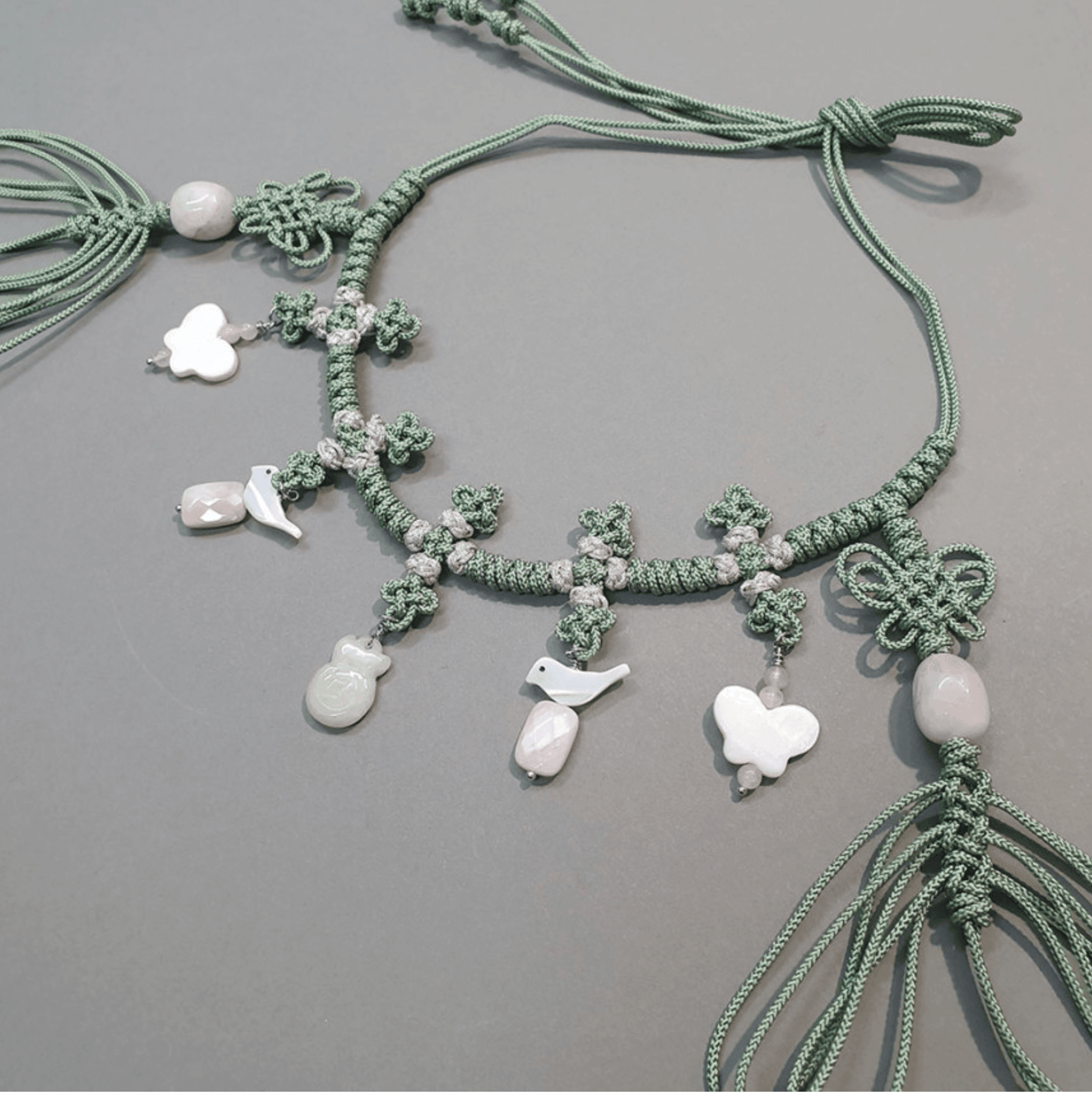 Green Harmony Jade Belt - Native Korean