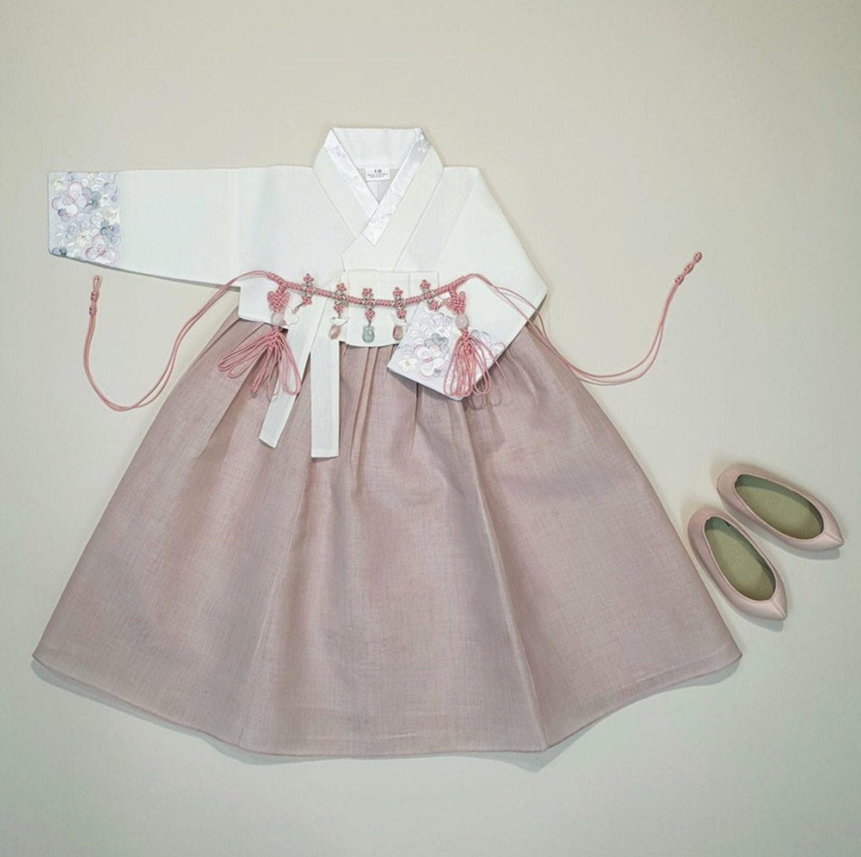 Hyeeu Ivory Jeogori Girl Hanbok (100D-1YR) - Native Korean