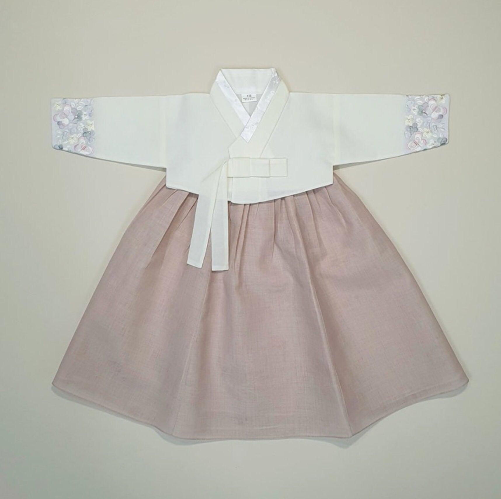 Hyeeu Ivory Jeogori Girl Hanbok (100D-1YR) - Native Korean