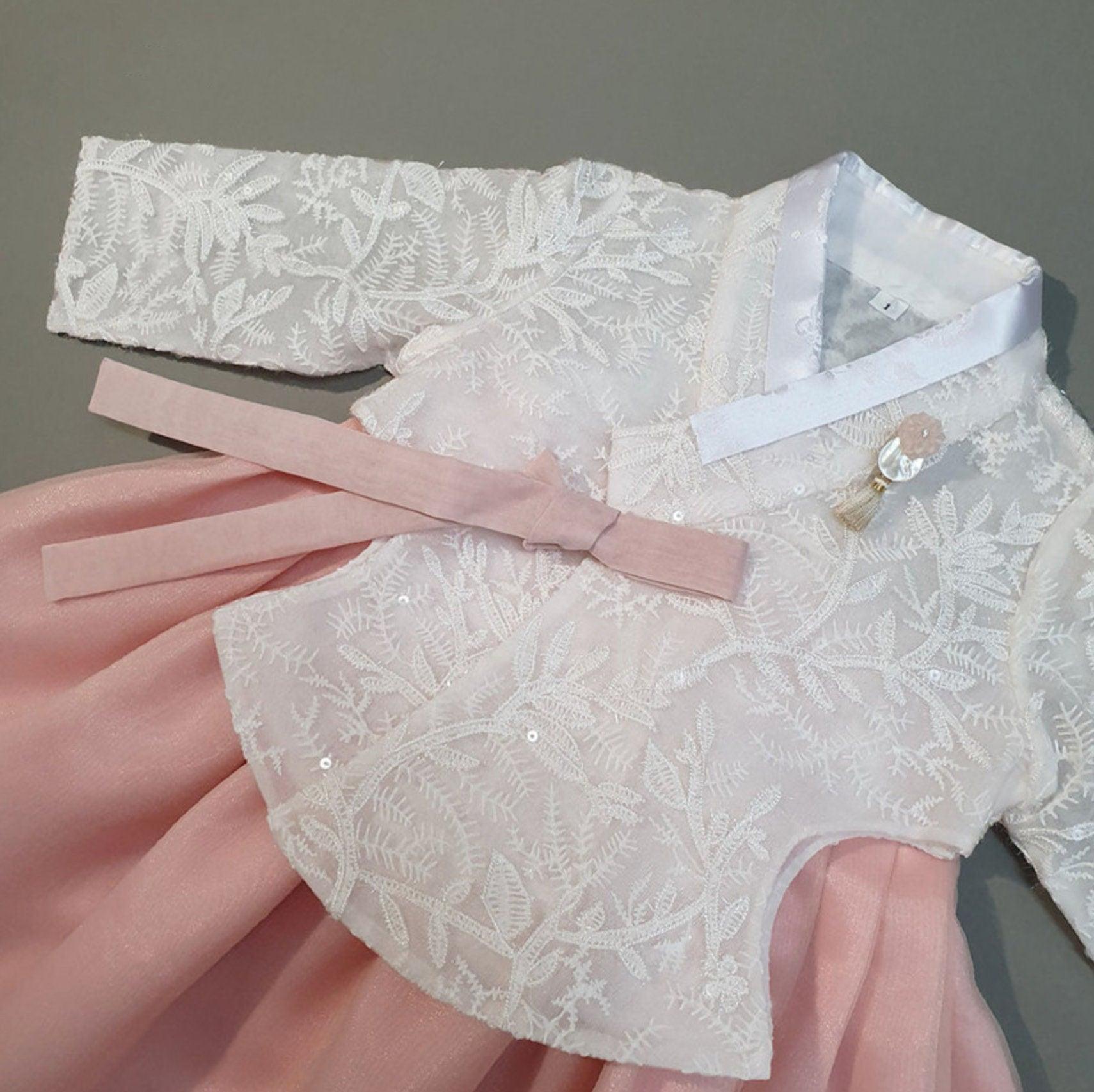Hyesoo Lace Dress Girl Hanbok (1-15YR) - Native Korean
