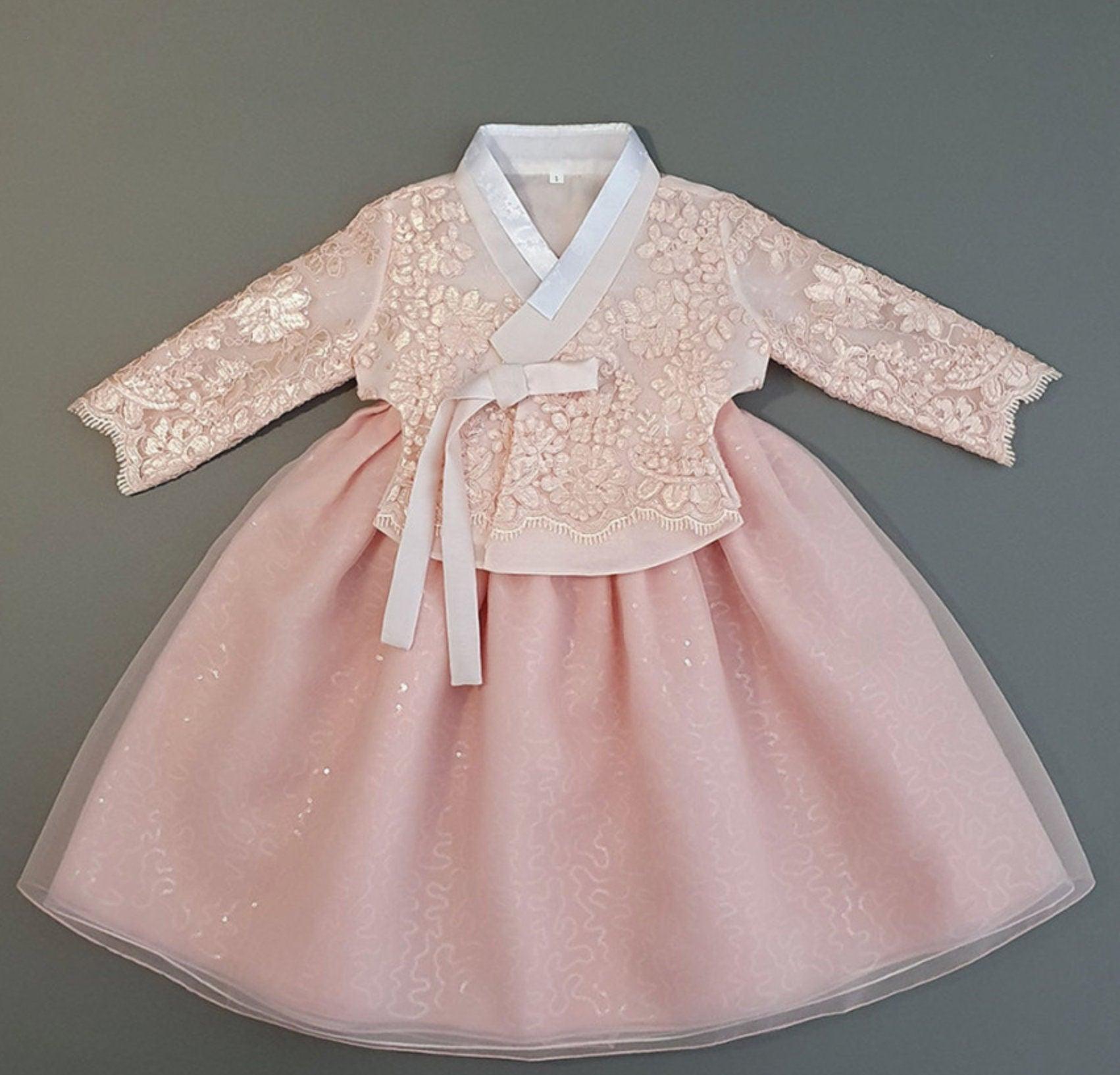 Hyesun Dress Girl Hanbok (100D-15YR) - Native Korean