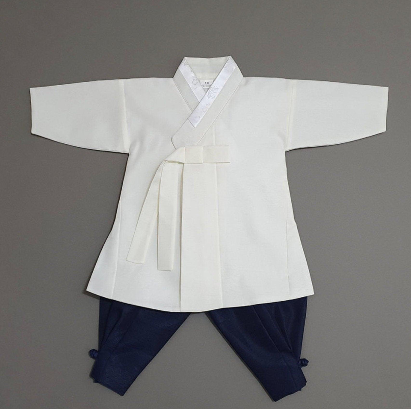 Hyomin Ivory Boy Hanbok (100D-8YR) - Native Korean