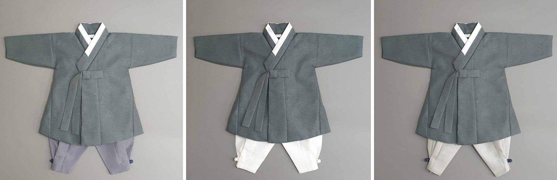 Hyomin Khaki Boy Hanbok (100D-10YR) - Native Korean