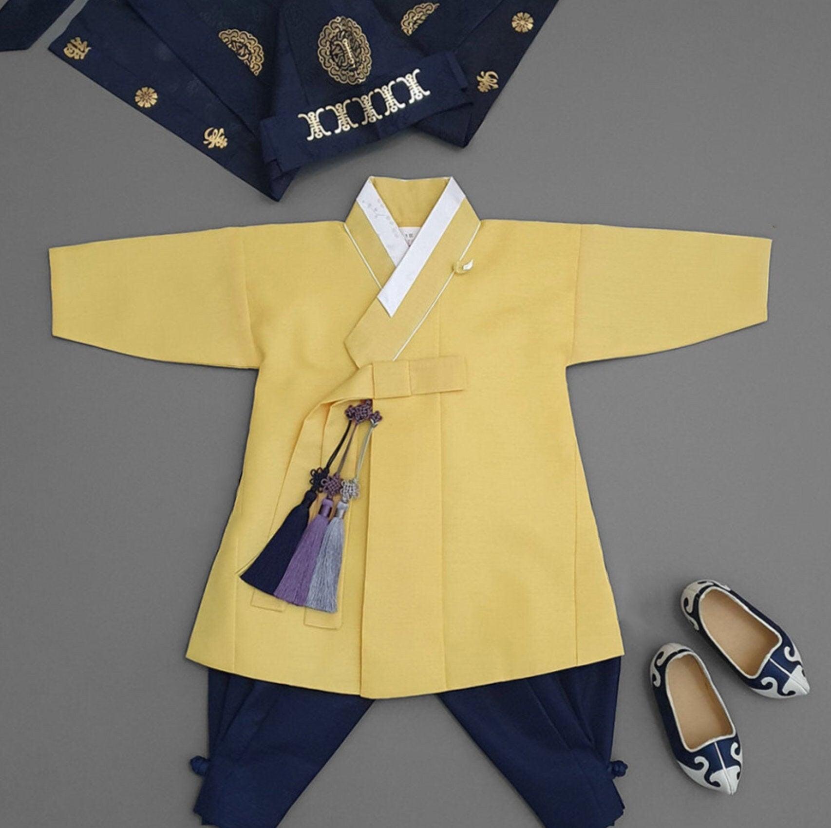 Hyomin Mustard Boy Hanbok (100D-1YR) - Native Korean