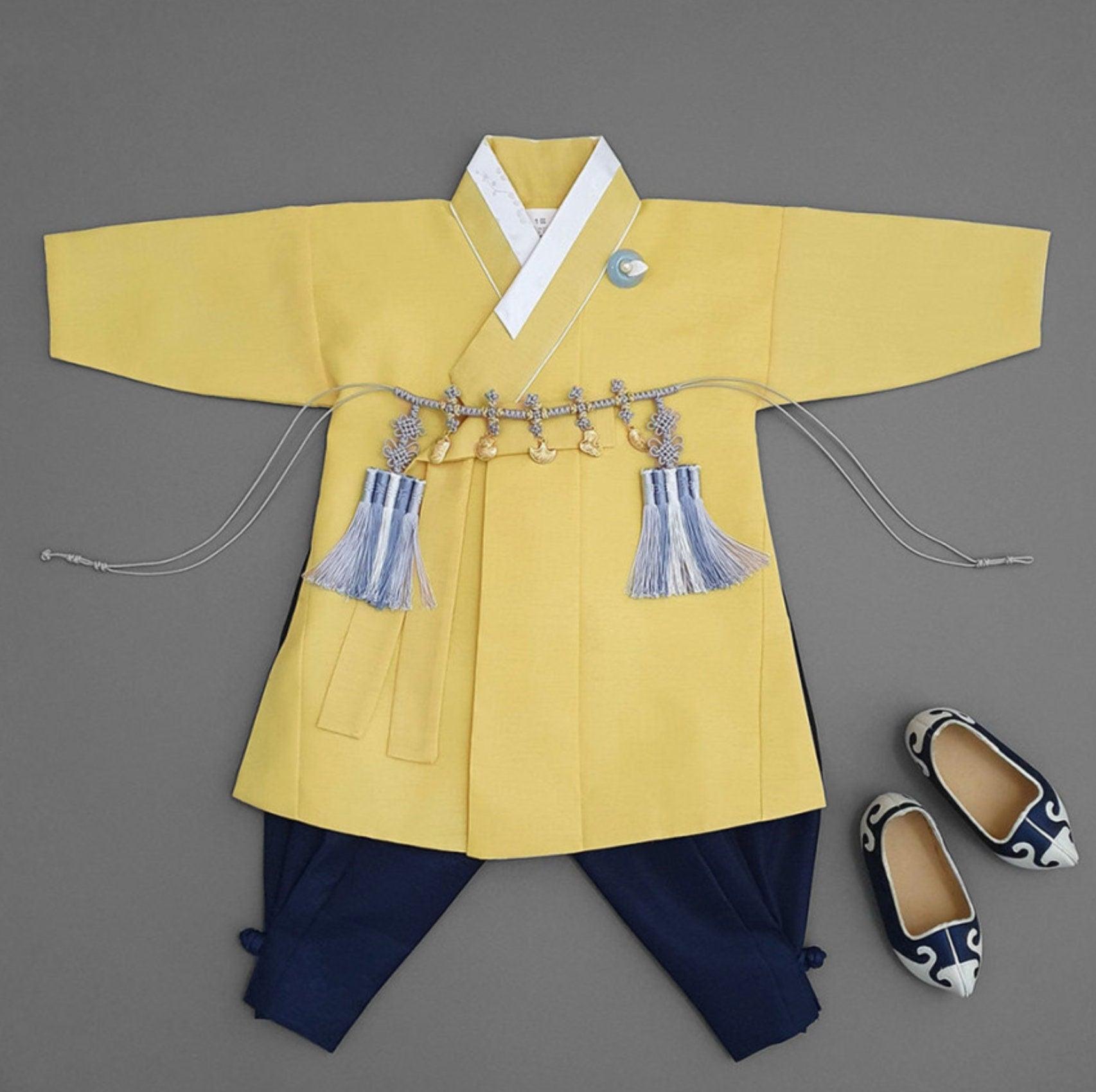Hyomin Mustard Boy Hanbok (100D-1YR) - Native Korean