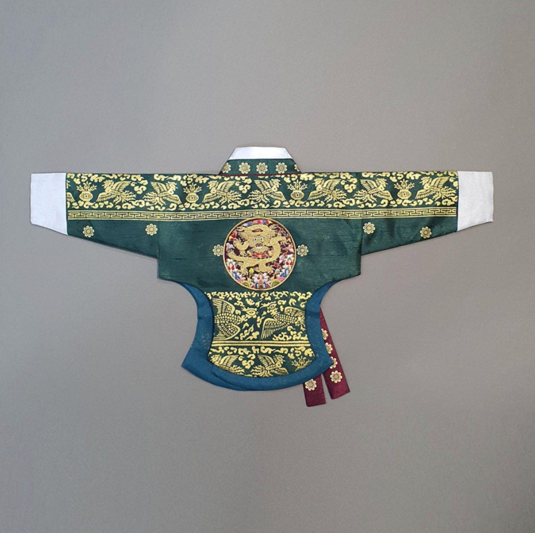 Hyunbi Green Red Skirt Girl Hanbok (100D-15YR) - Native Korean