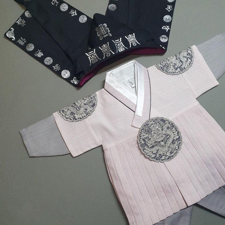 Hyungoon Pleated Pastel Boy Hanbok (100D-8YR) - Native Korean