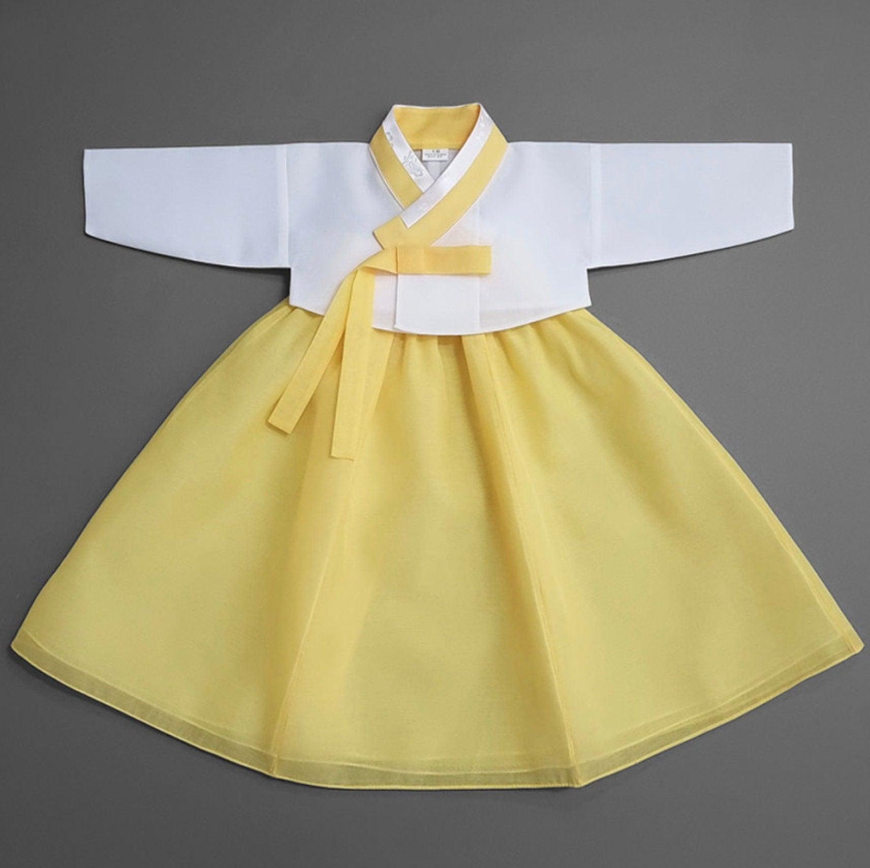 Hyungyoung Yellow Girl Hanbok (100D-1YR) - Native Korean