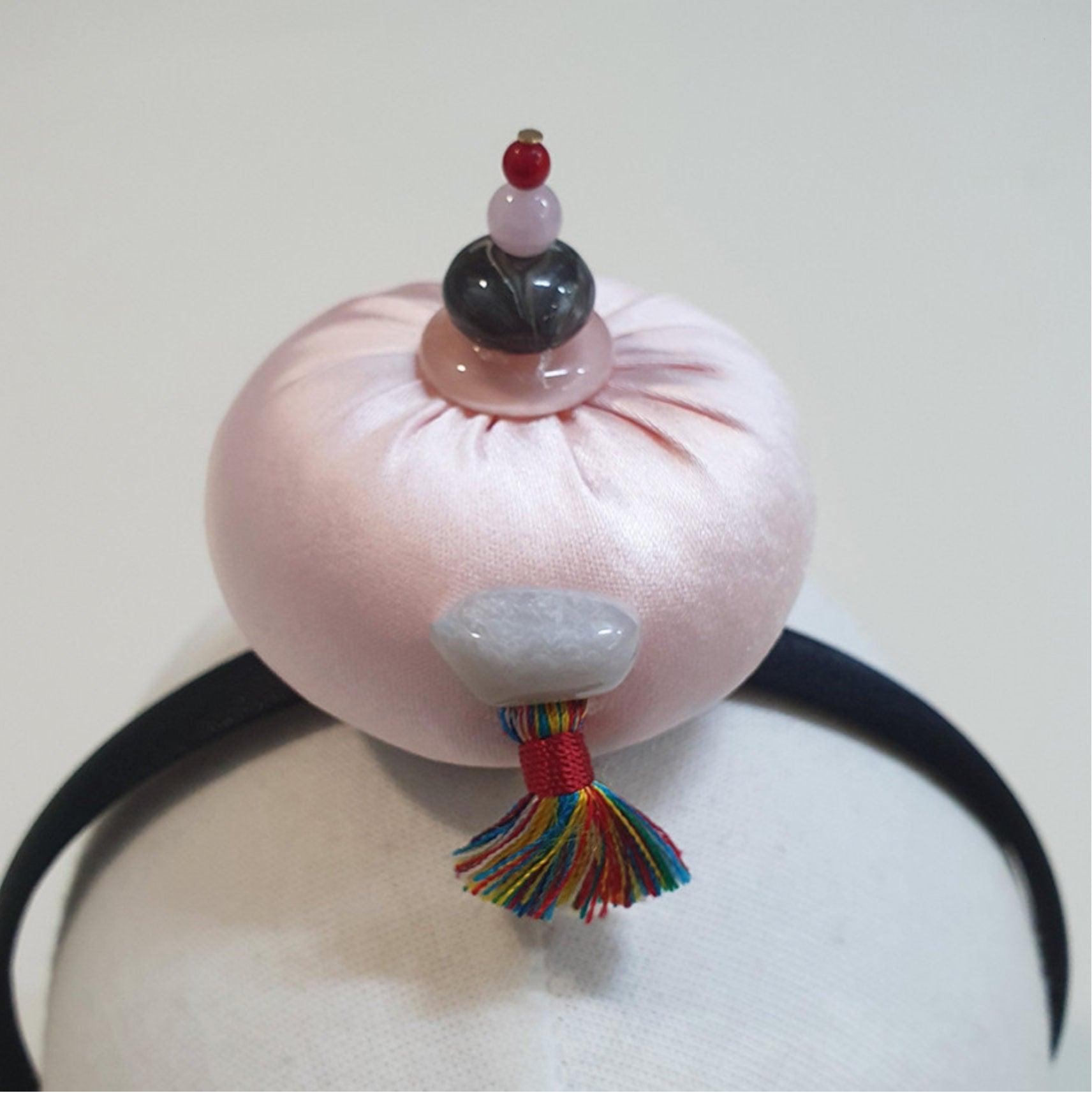 Jade Tassel Cushion Headband - Native Korean