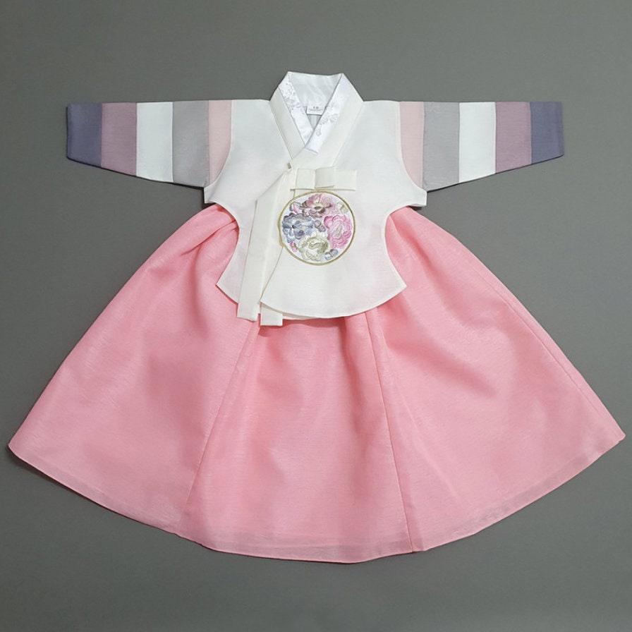Jinkyoung Dangeui Coral Girl Hanbok (100-15YR) - Native Korean
