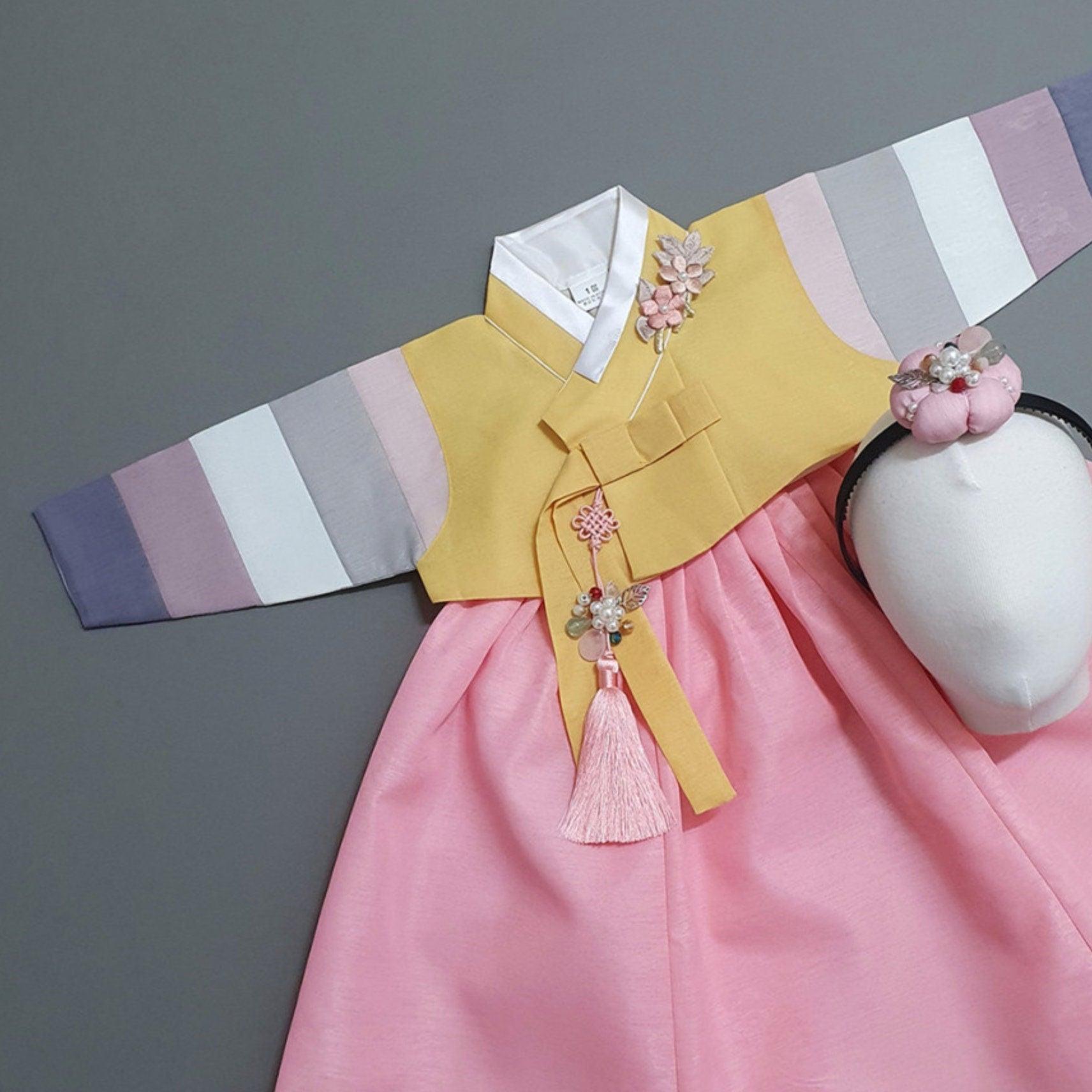 Jinkyoung Jeogori Coral Girl Hanbok (100D-15YR) - Native Korean