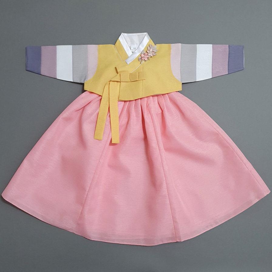 Jinkyoung Jeogori Coral Girl Hanbok (100D-15YR) - Native Korean