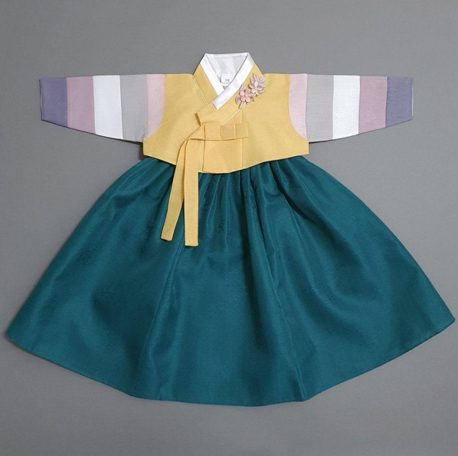 Jinkyoung Jeogori Green Girl Hanbok (100D-15YR) - Native Korean