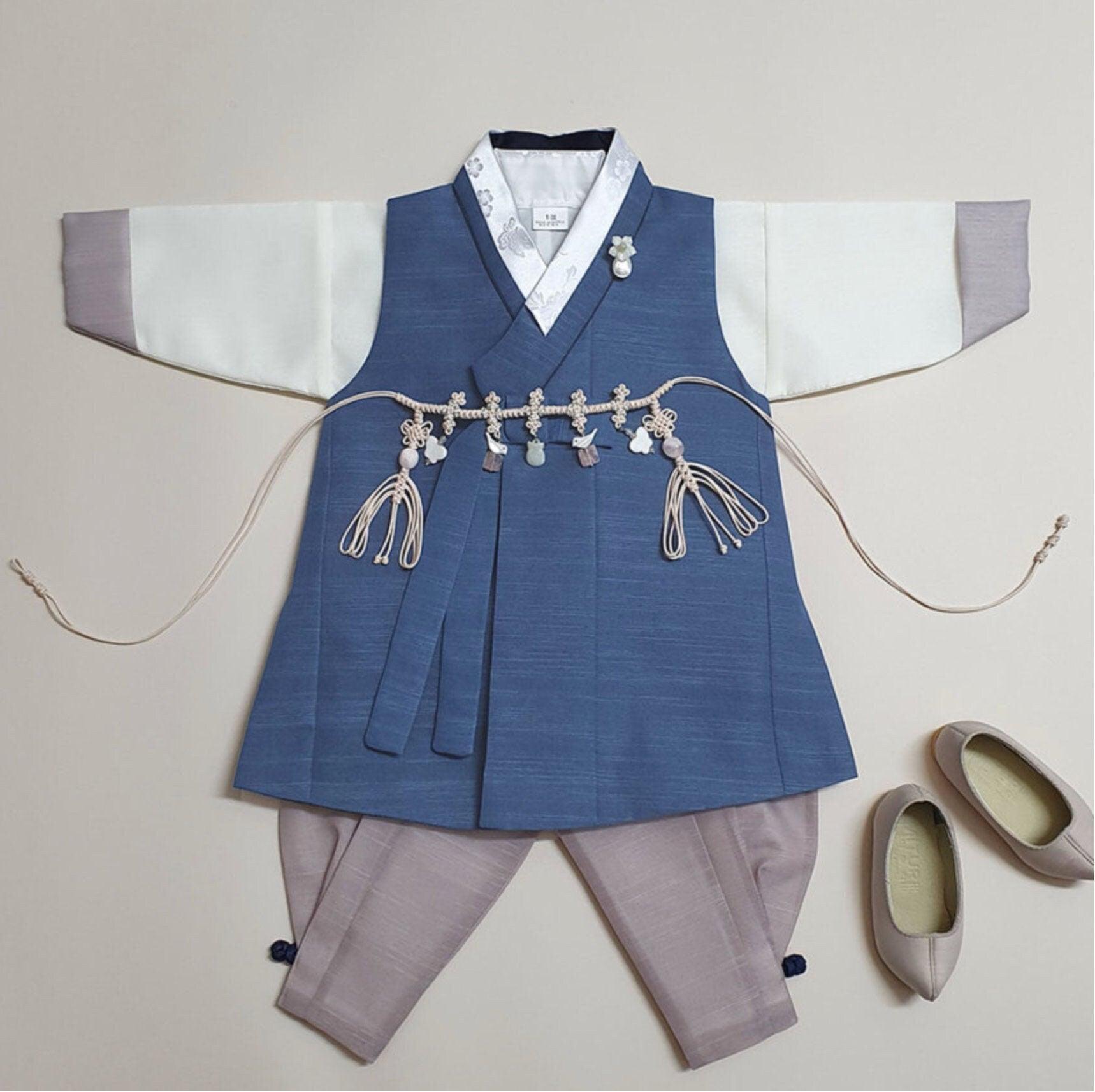 Jungmin Blue Boy Hanbok (100D-10YR) - Native Korean