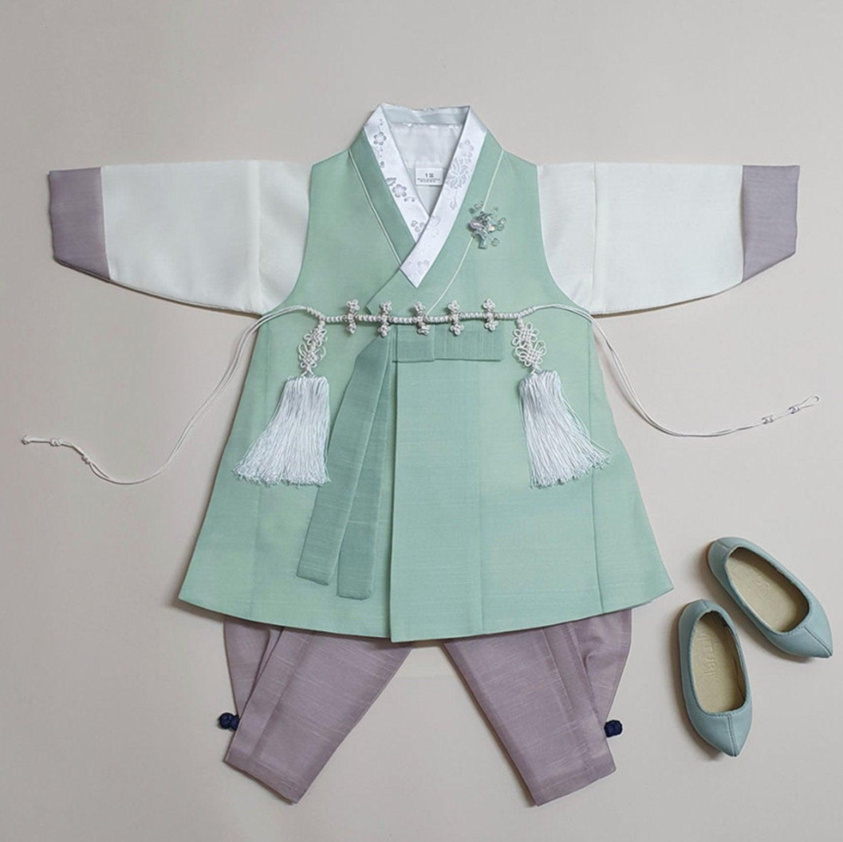 Jungmin Mint Boy Hanbok (100D-10YR) - Native Korean