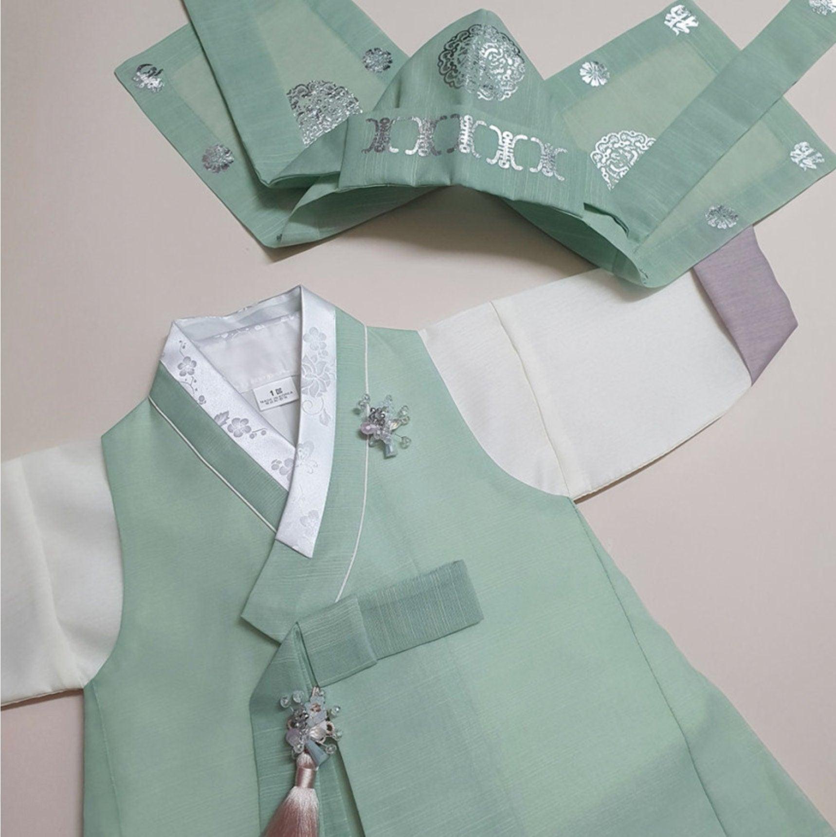 Jungmin Mint Boy Hanbok (100D-10YR) - Native Korean