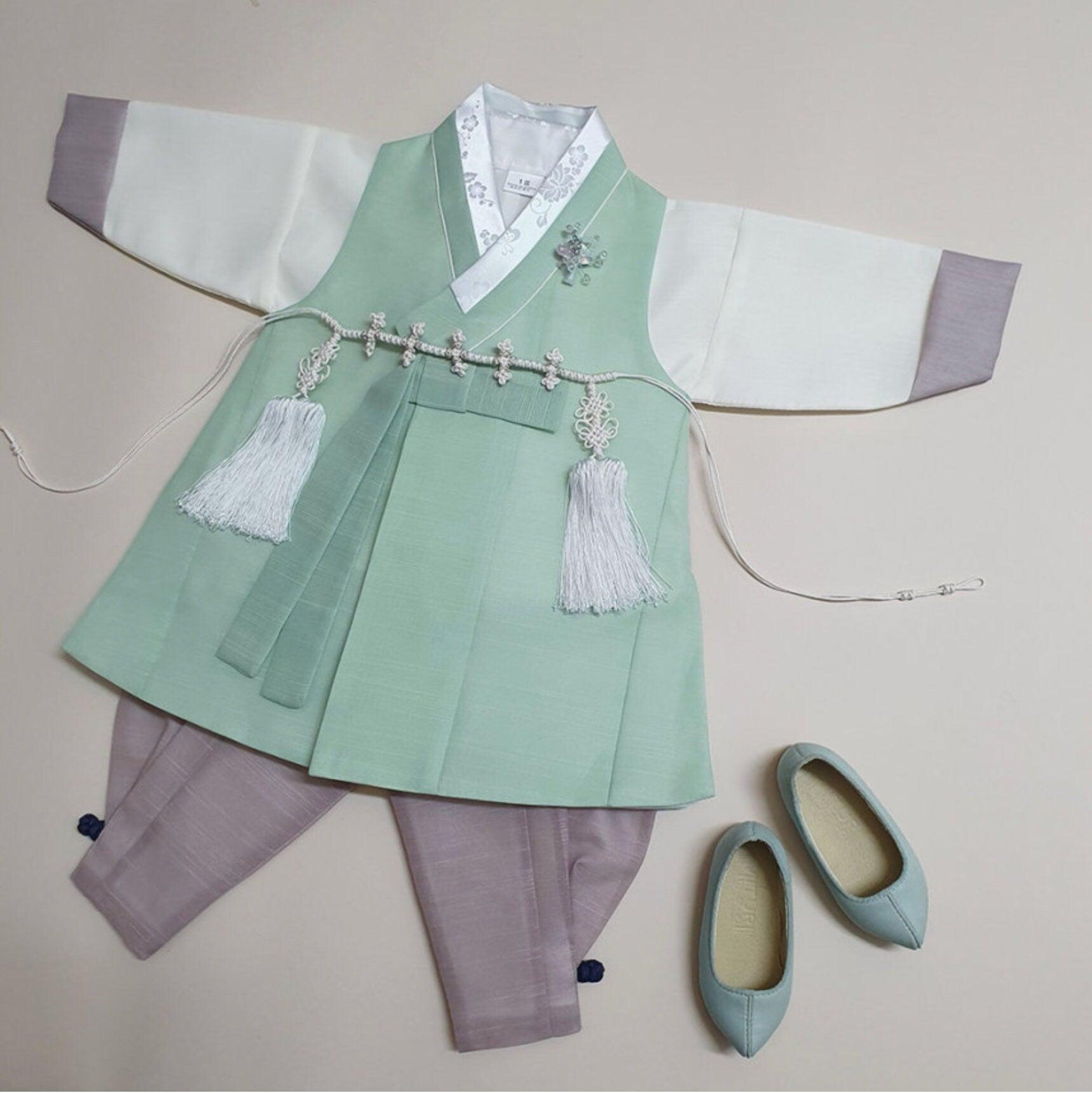 Jungmin Mint Boy Hanbok (100D-10YR) - Native Korean