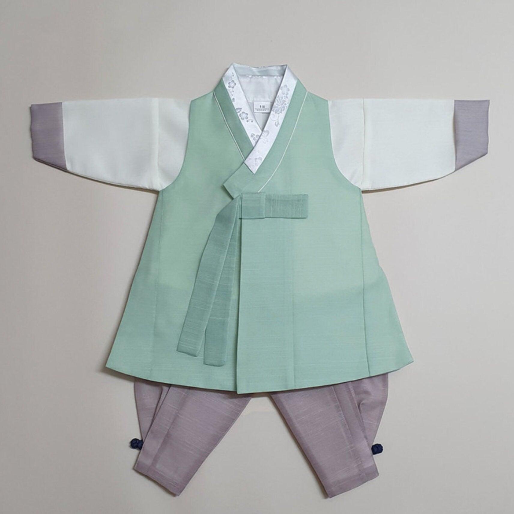 Jungmin Mint Boy Hanbok (100D-10YR) - Native Korean