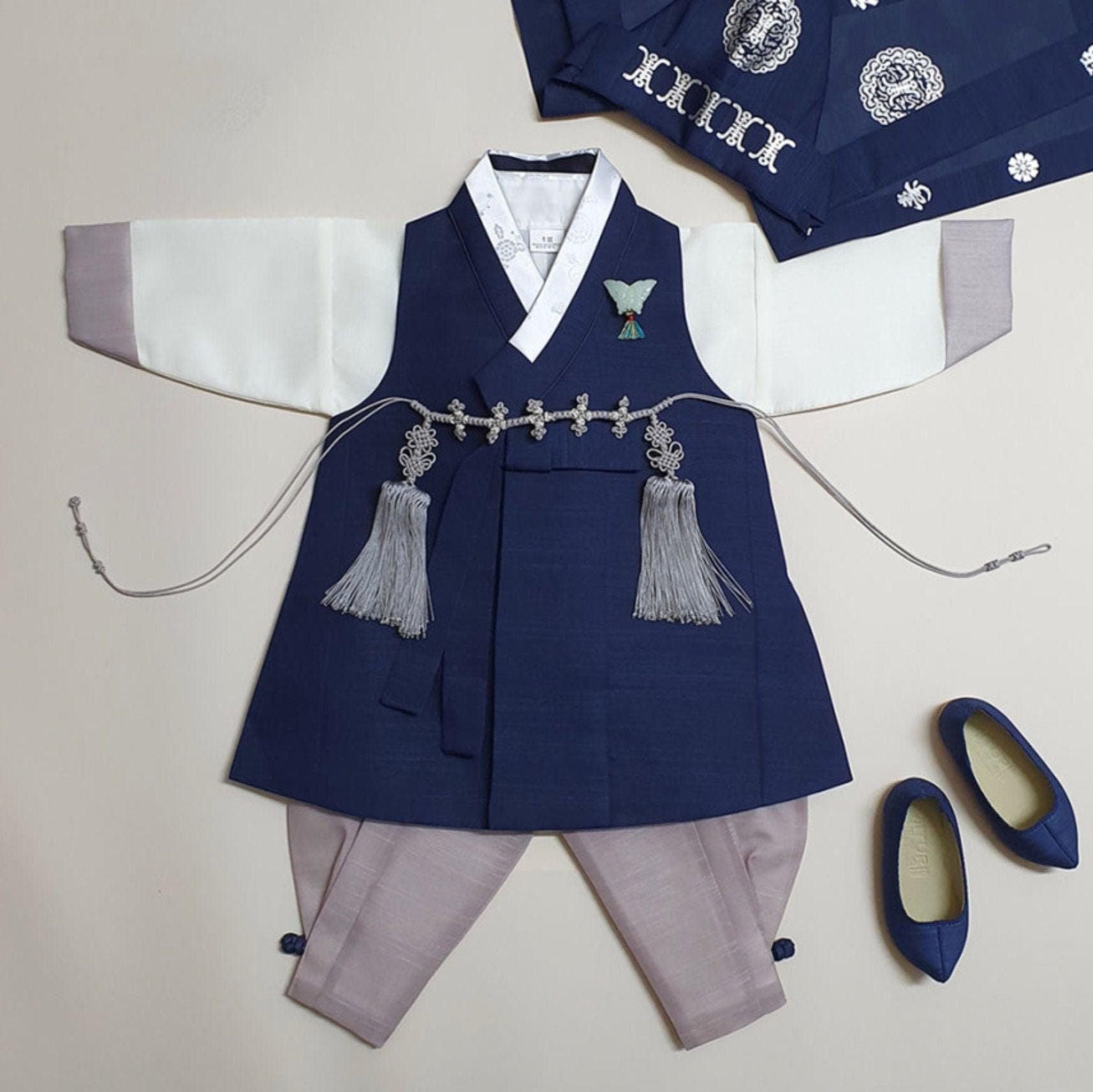 Jungmin Navy Boy Hanbok (100D-10YR) - Native Korean