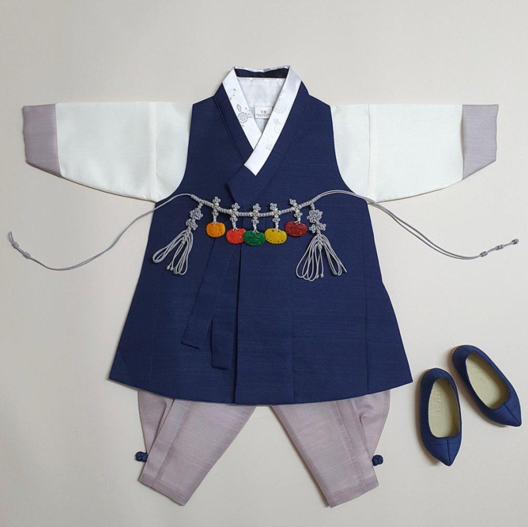 Jungmin Navy Boy Hanbok (100D-10YR) - Native Korean