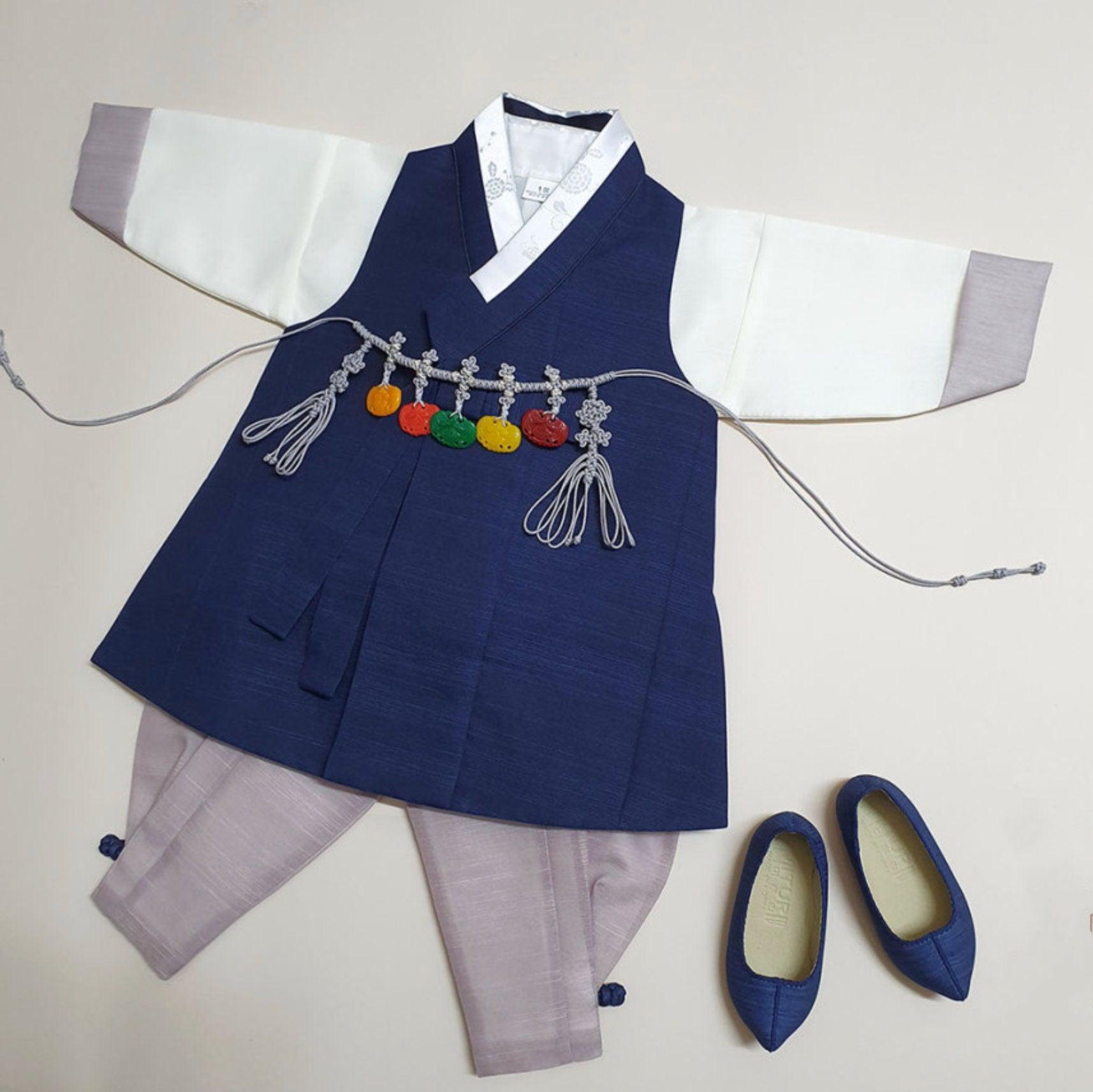 Jungmin Navy Boy Hanbok (100D-10YR) - Native Korean