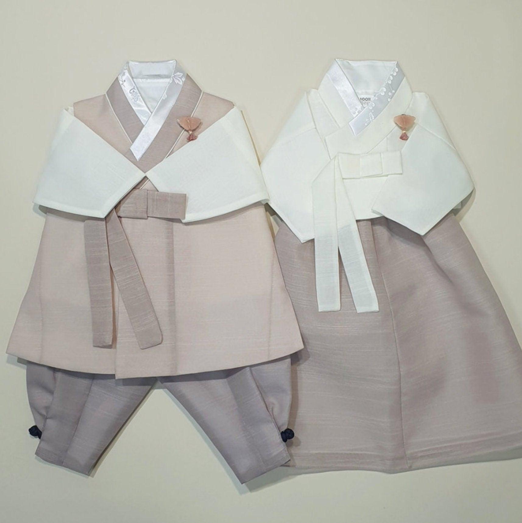 Jungsung Beige Boy Hanbok (100D-8YR) - Native Korean