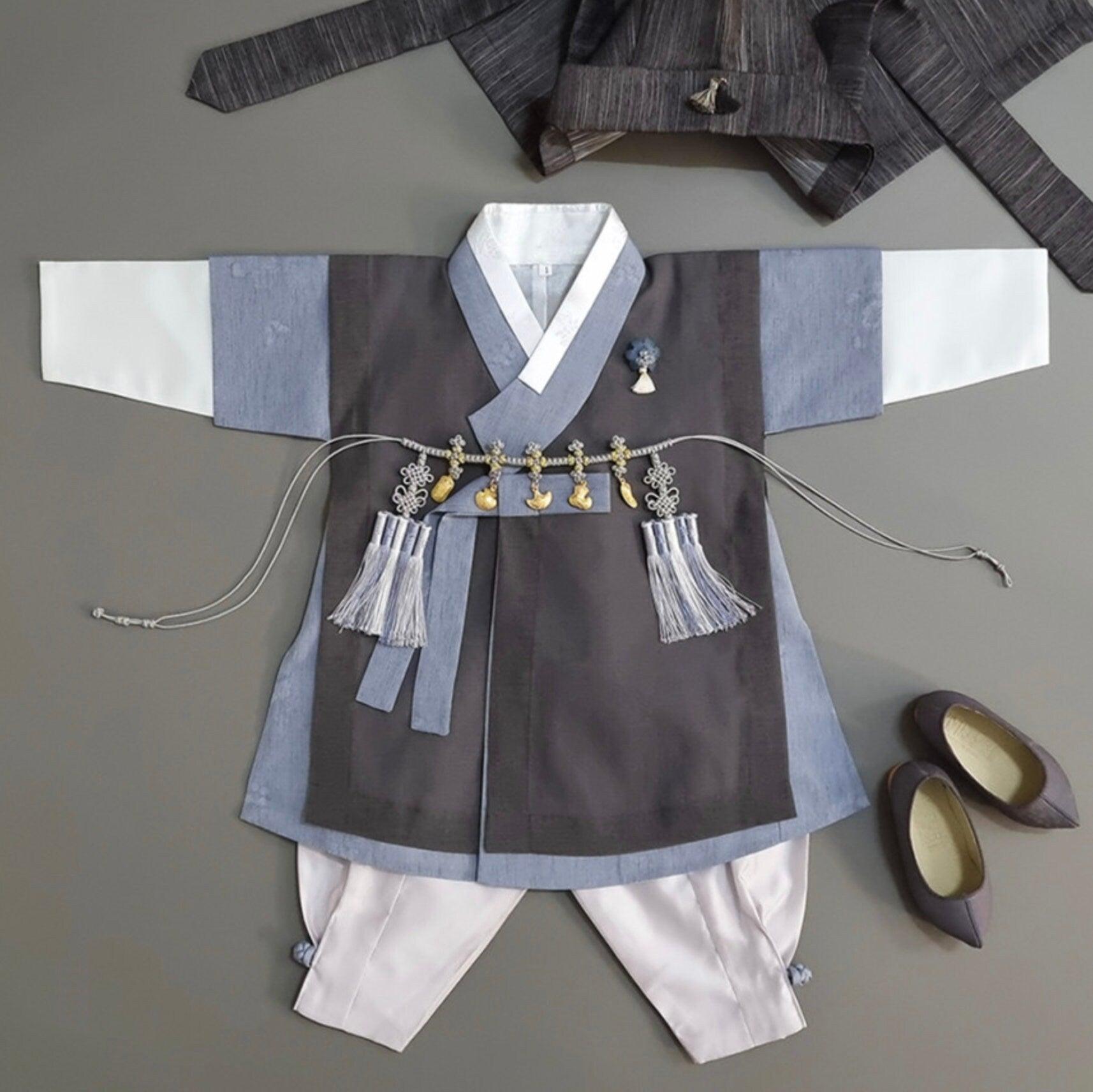 Kyusun Blue Boy Hanbok (100D-10YR) - Native Korean