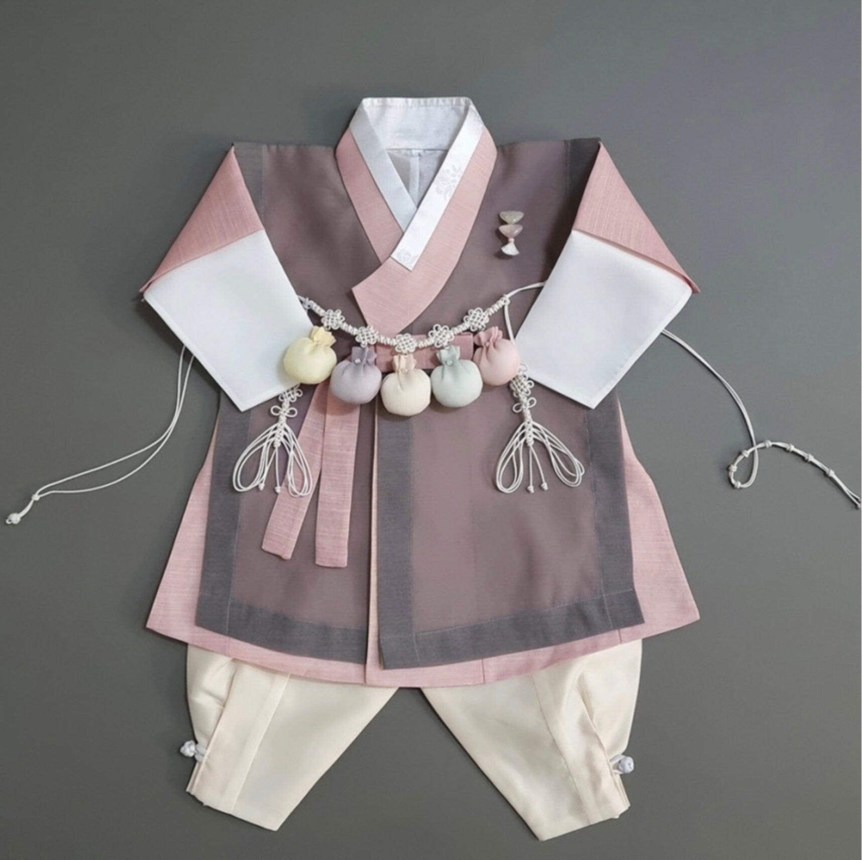 Kyusun Pink Boy Hanbok (100D-10YR) - Native Korean