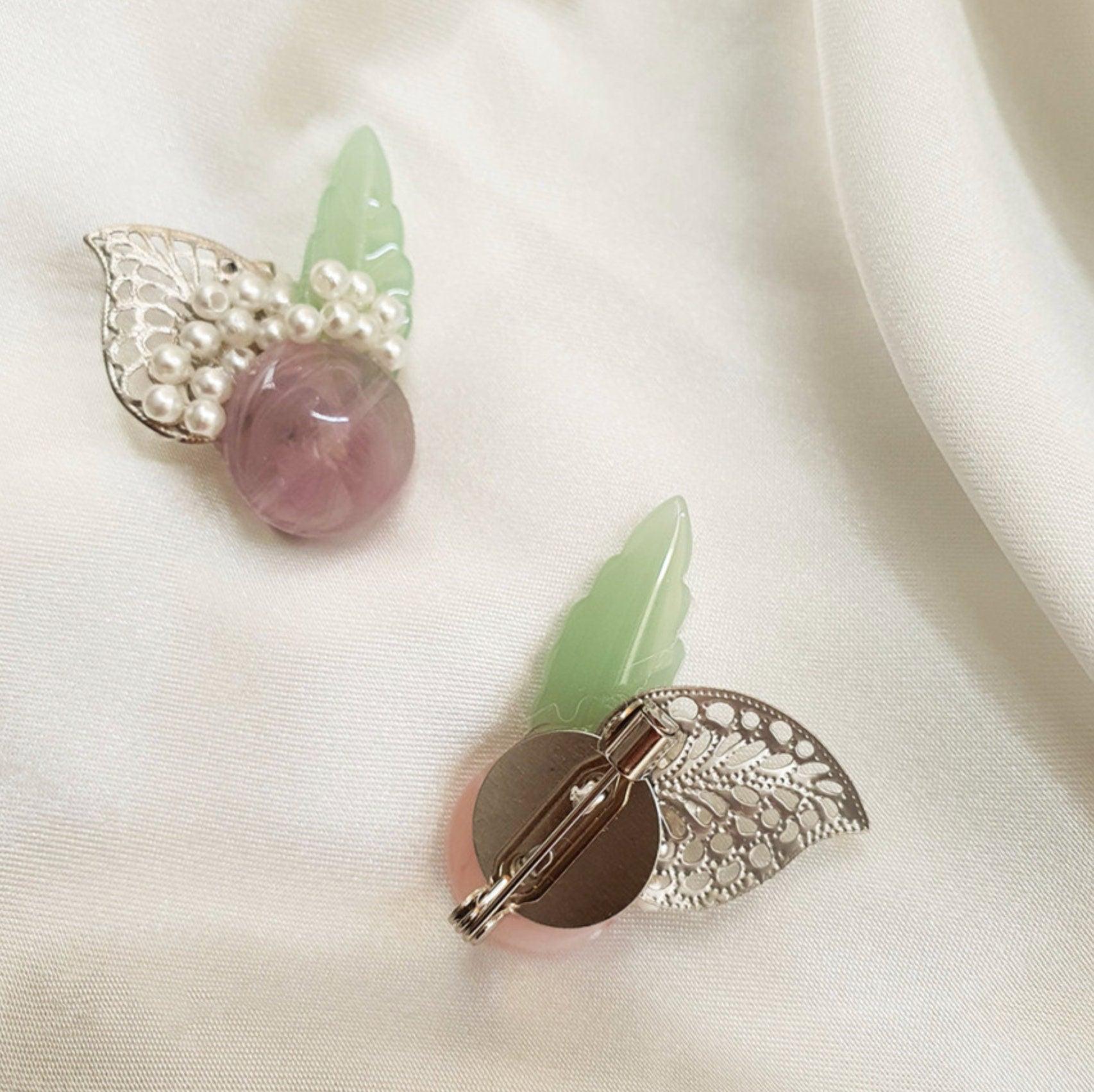 Lavender Brooch - Native Korean