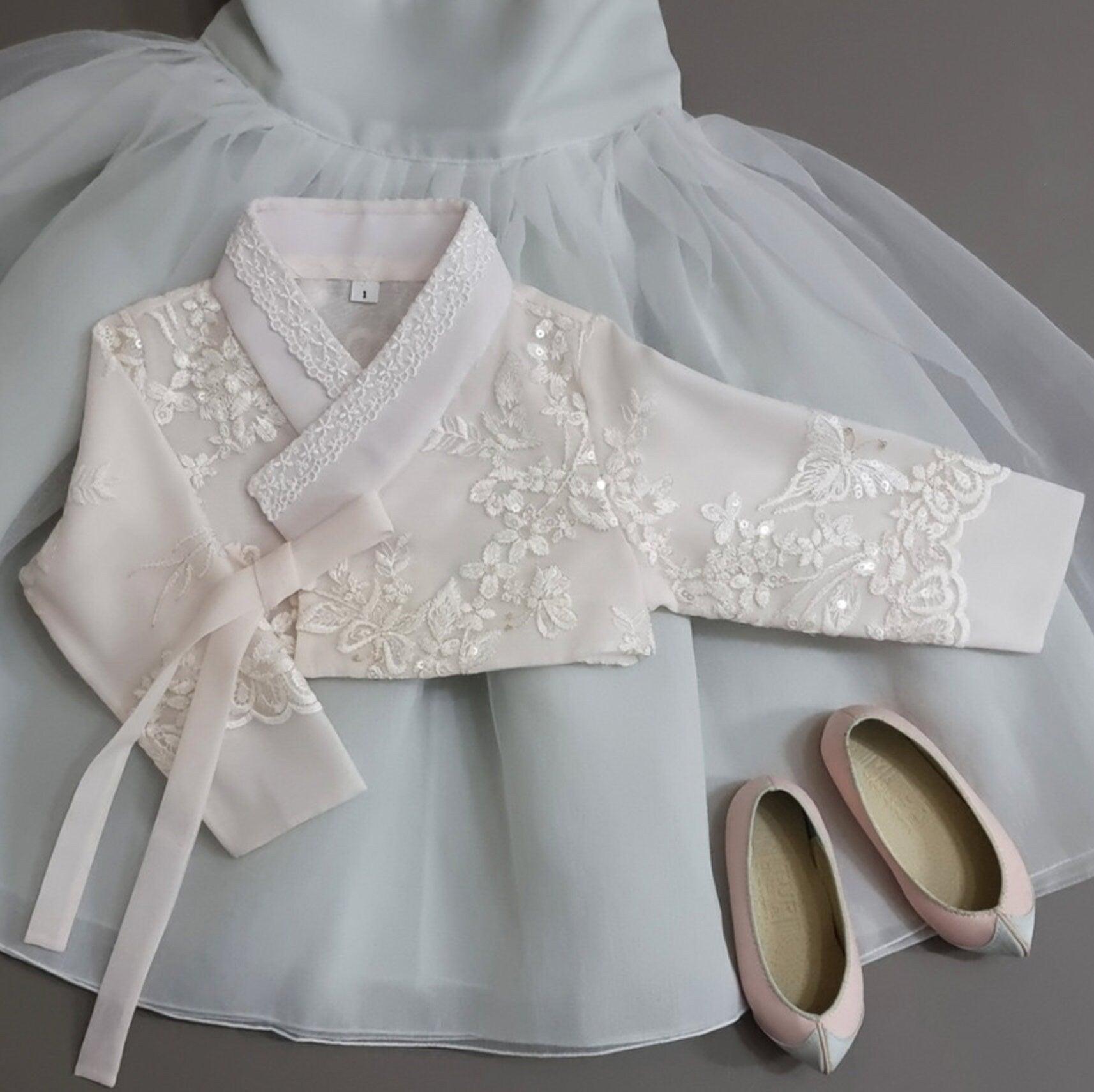 Lunar Mint Dress Girl Hanbok (1-8YR) - Native Korean