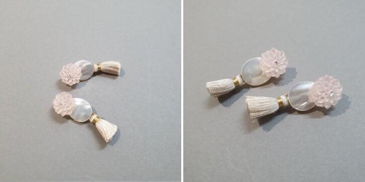 Mauve Flower Brooch - Native Korean