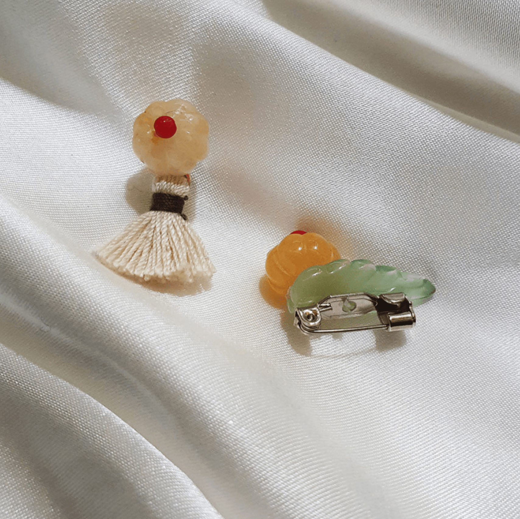 Mini pumpkin Brooch - Native Korean