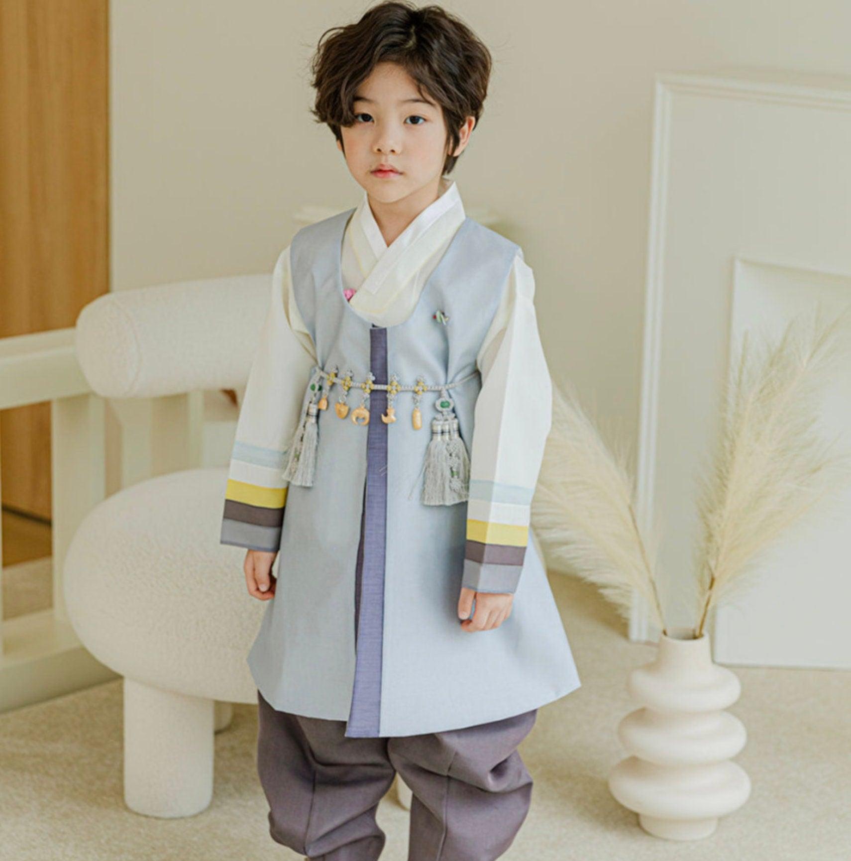 Minjoon Sky Boy Hanbok (100D-8YR) - Native Korean