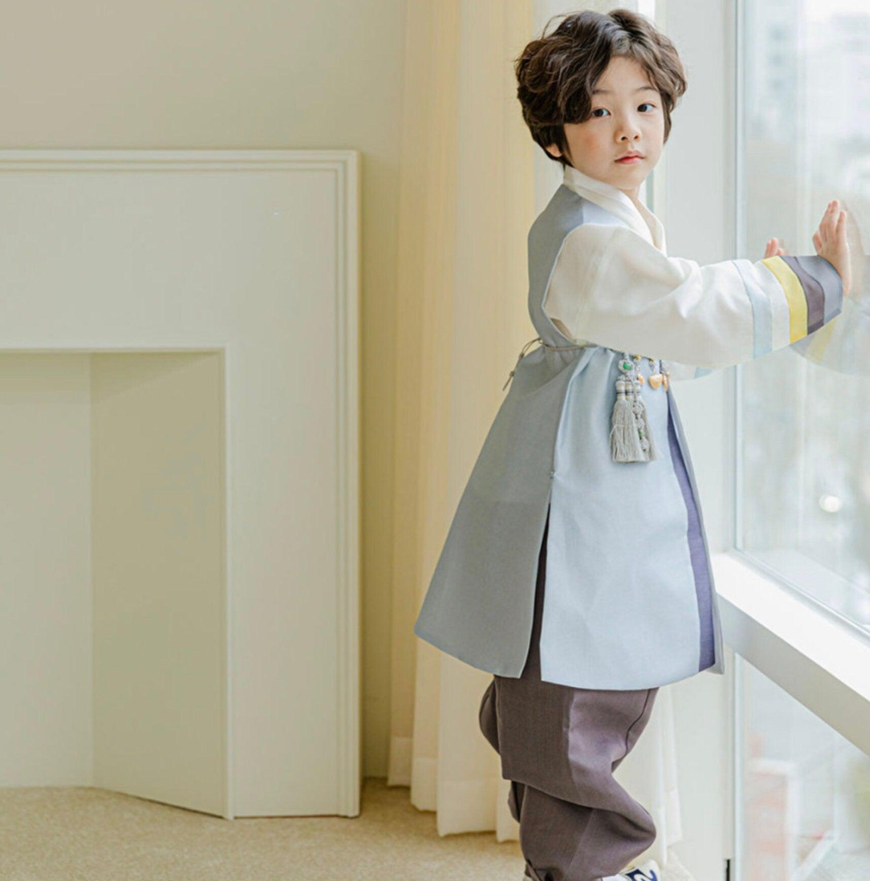 Minjoon Sky Boy Hanbok (100D-8YR) - Native Korean