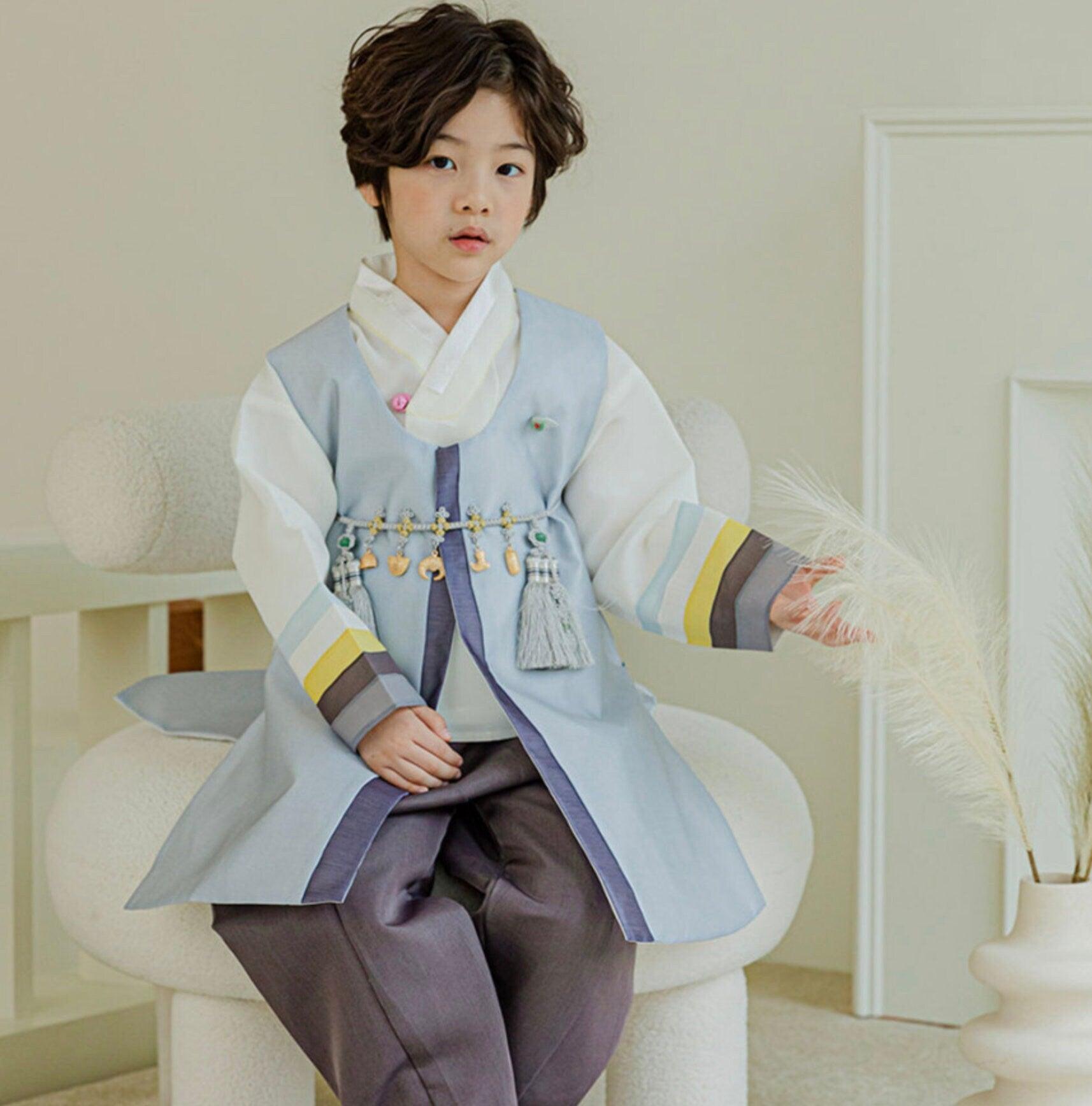 Minjoon Sky Boy Hanbok (100D-8YR) - Native Korean