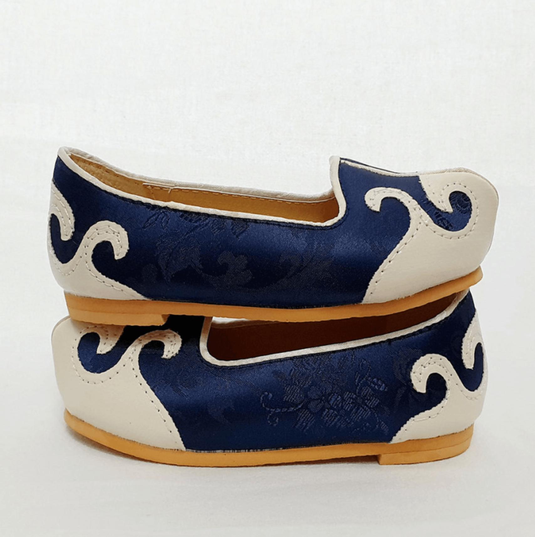 Navy/Ivory Boy Hanbok Shoes (130~220mm) - Native Korean