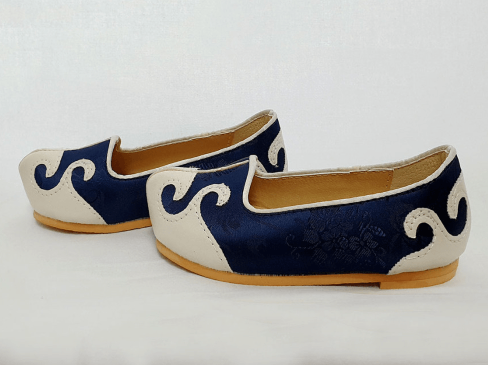 Navy/Ivory Boy Hanbok Shoes (130~220mm) - Native Korean