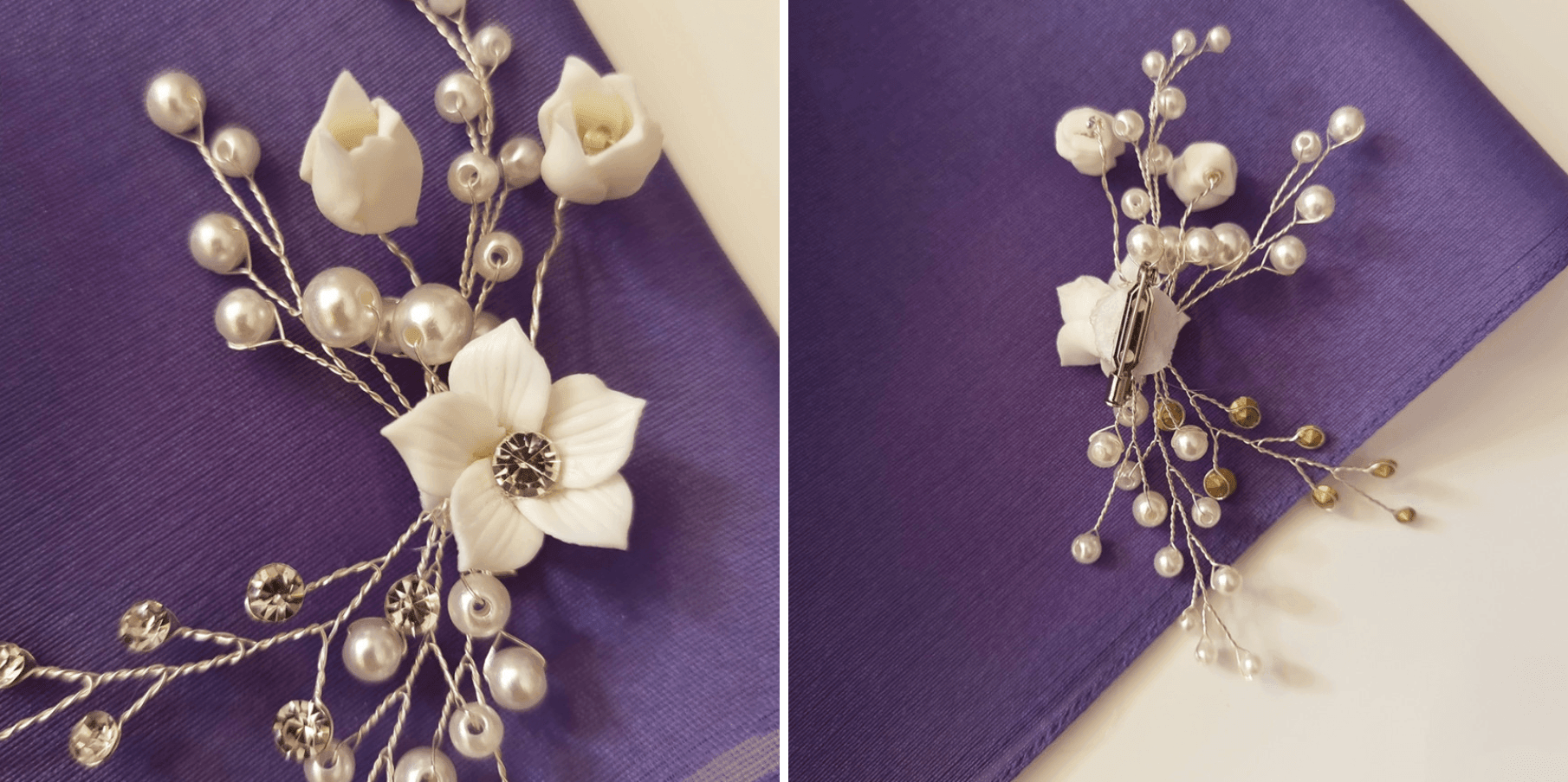 Pearl Buds Flower Brooch - Native Korean