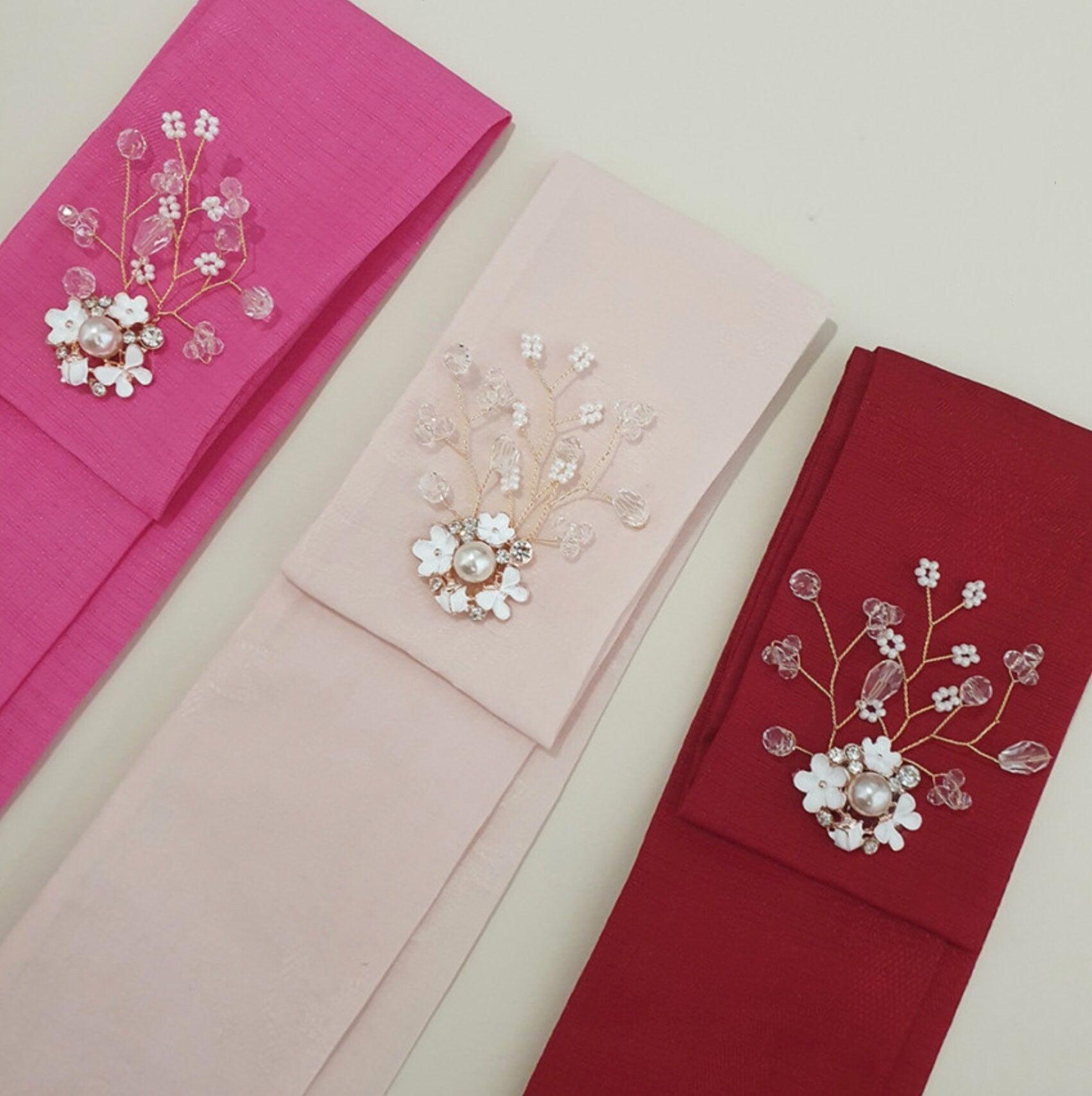 Pearl Floral Hair Tie - Native Korean
