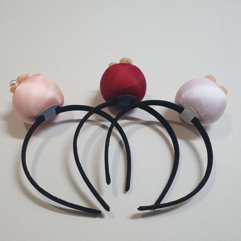 Pearl Flower Pumpkin Headband - Native Korean