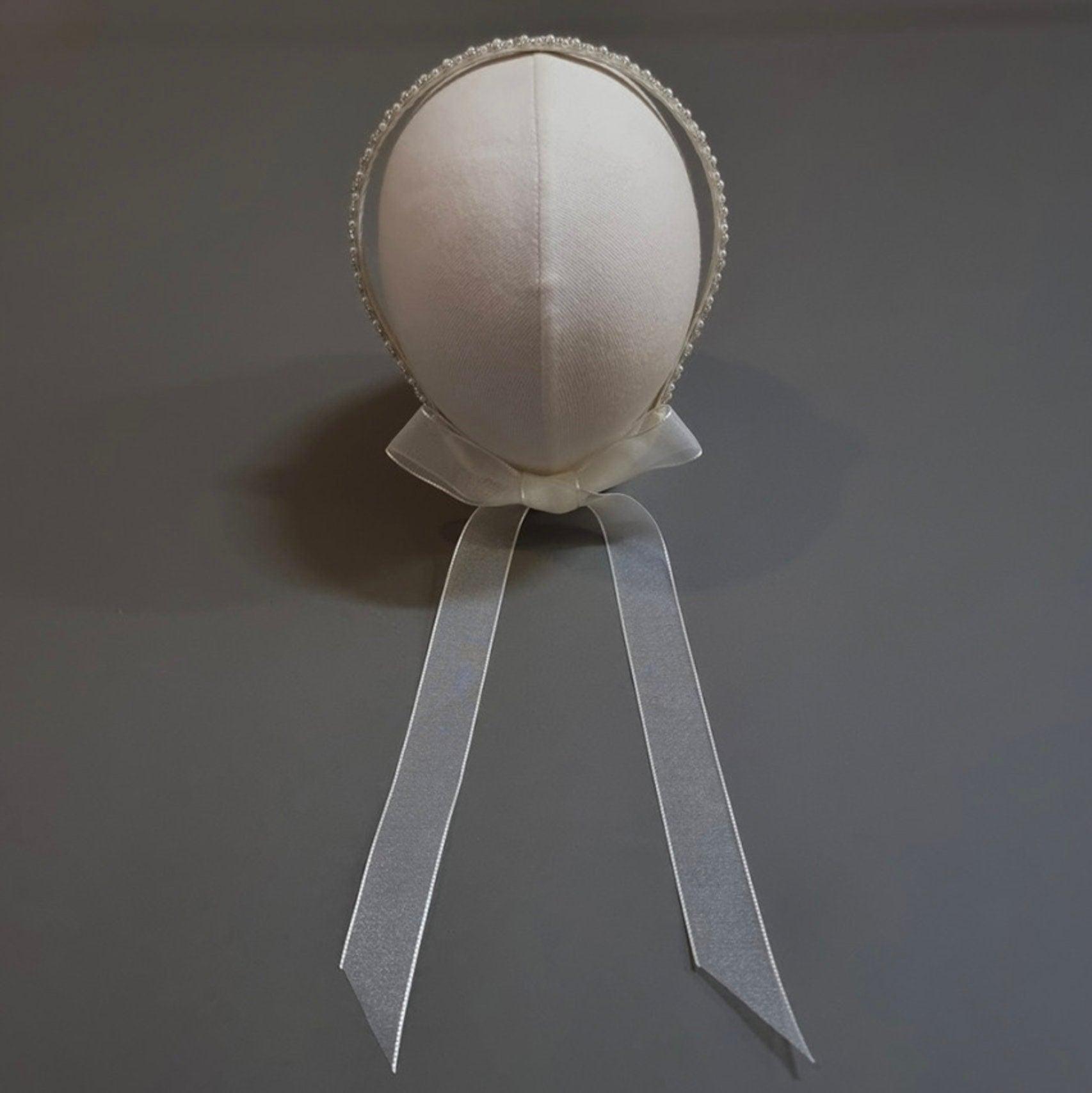 Pearl Headband w/ribbon - Native Korean