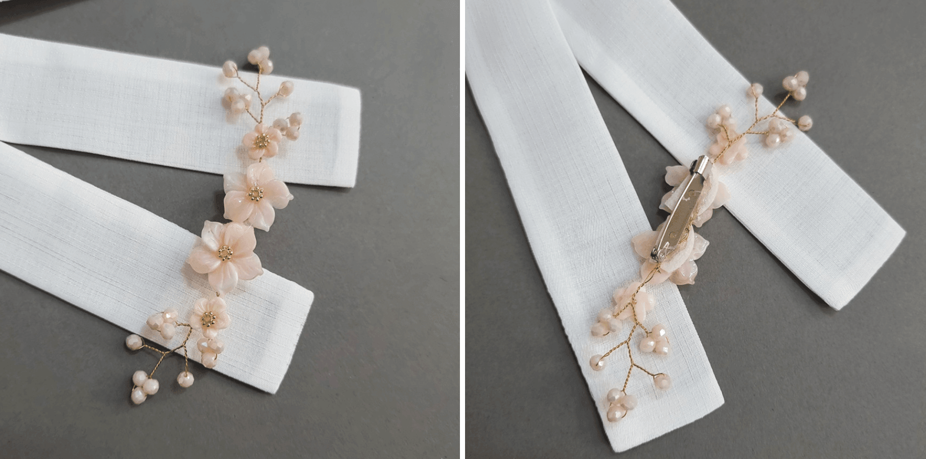 Pink Blossoms Brooch - Native Korean