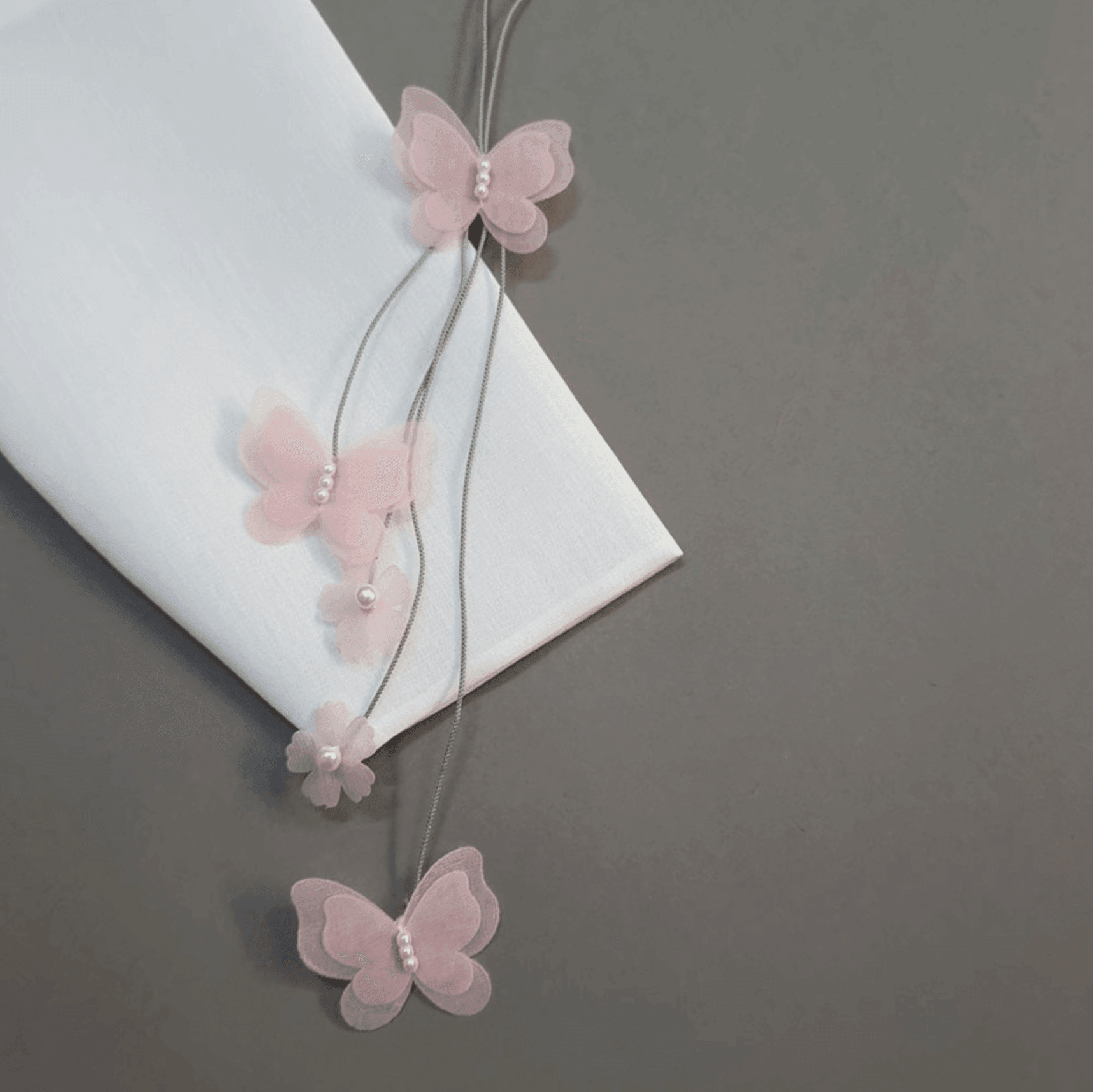 Pink Butterfly Norigae - Native Korean