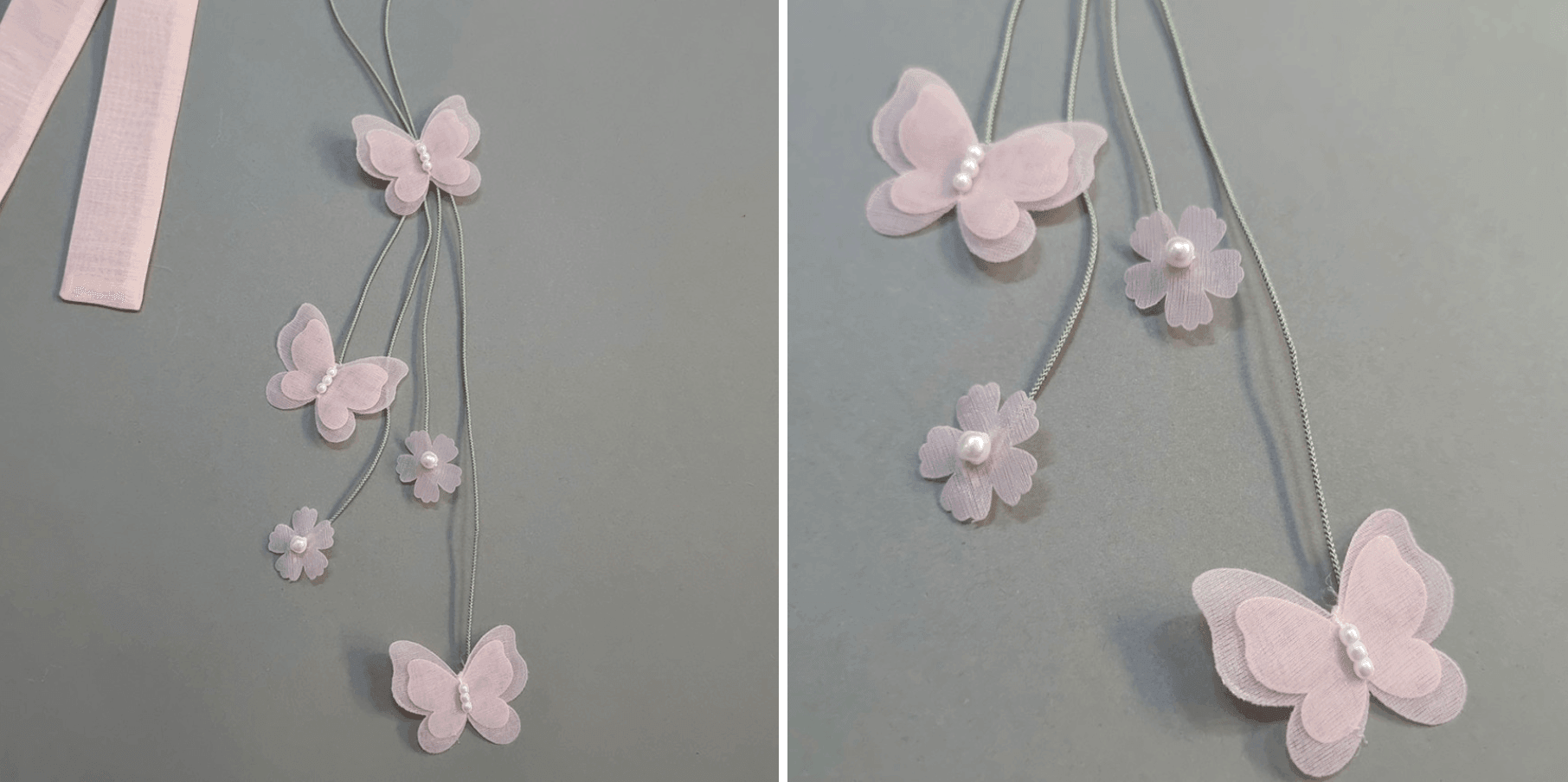 Pink Butterfly Norigae - Native Korean