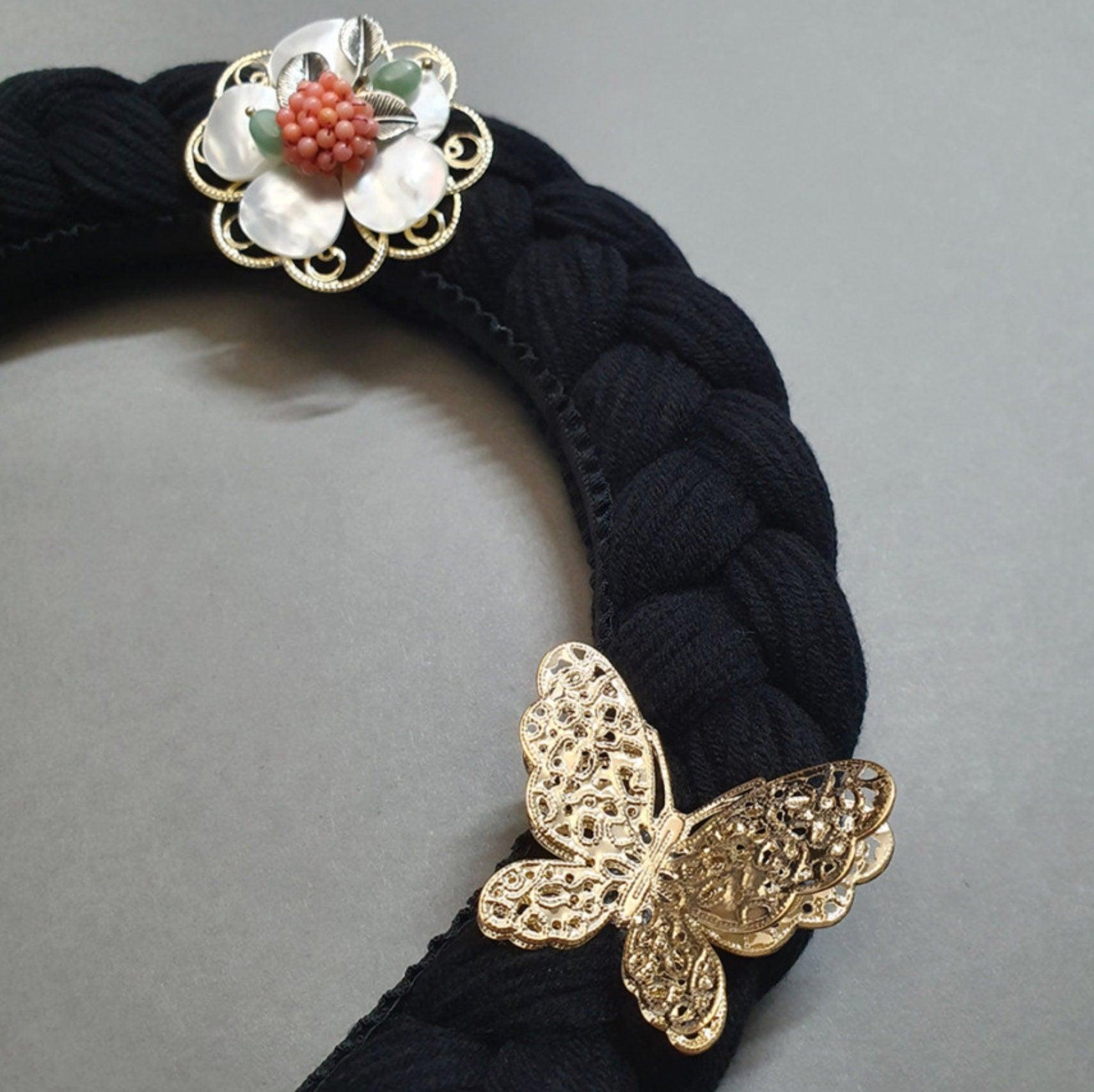 Princess Style Cherry Butterfly Hairband - Native Korean