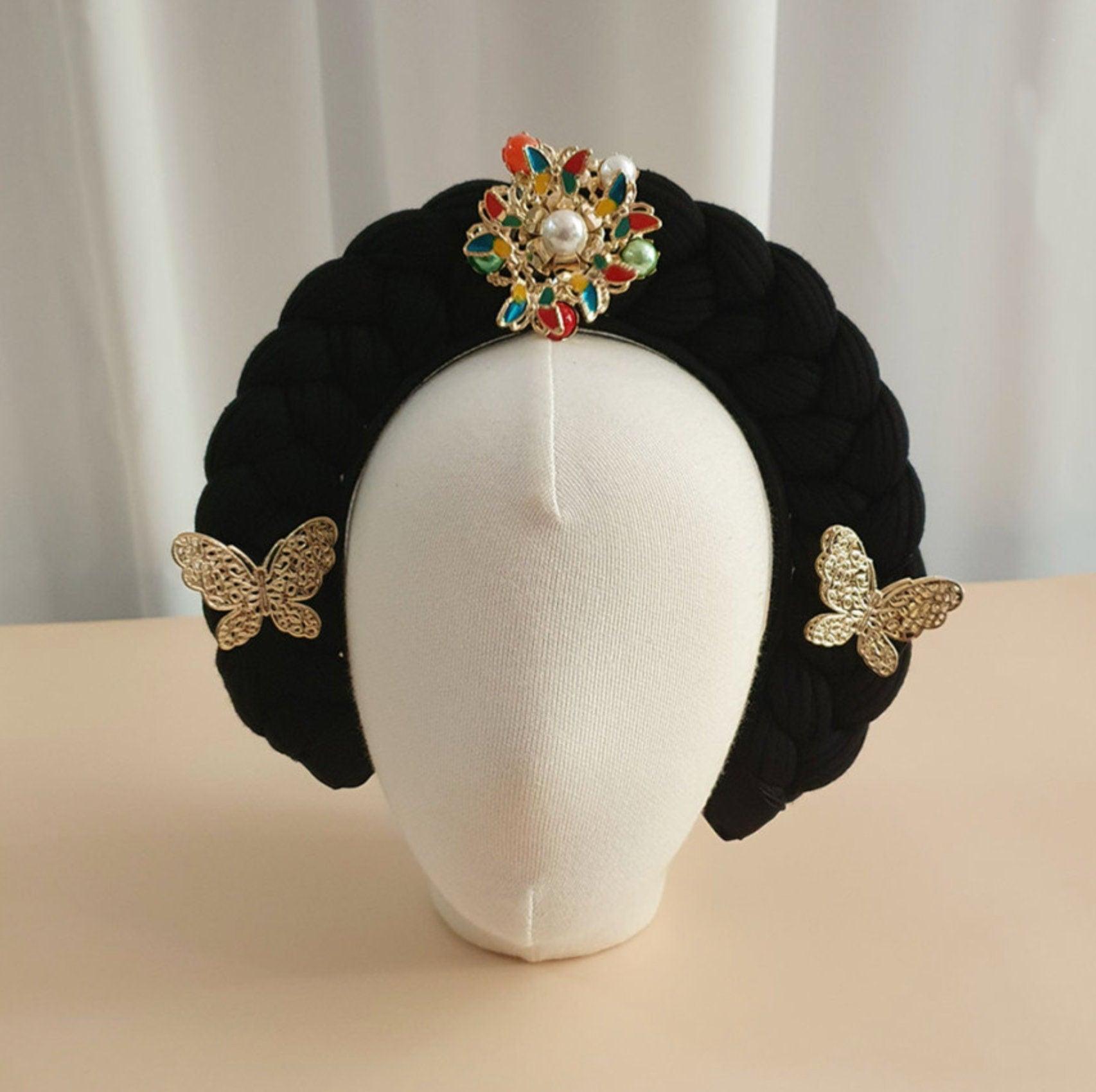 Princess Style Colorful Butterfly Hairband - Native Korean