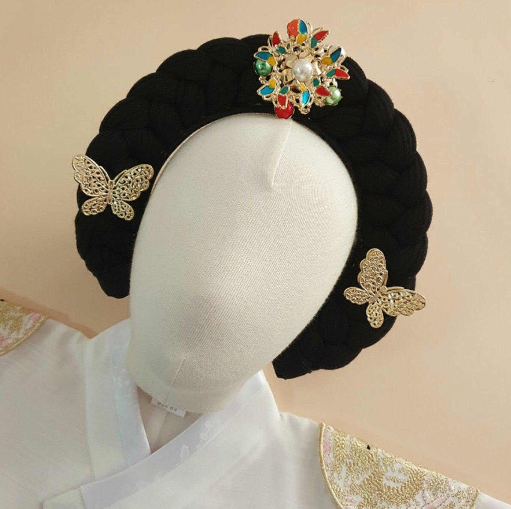 Princess Style Colorful Butterfly Hairband - Native Korean
